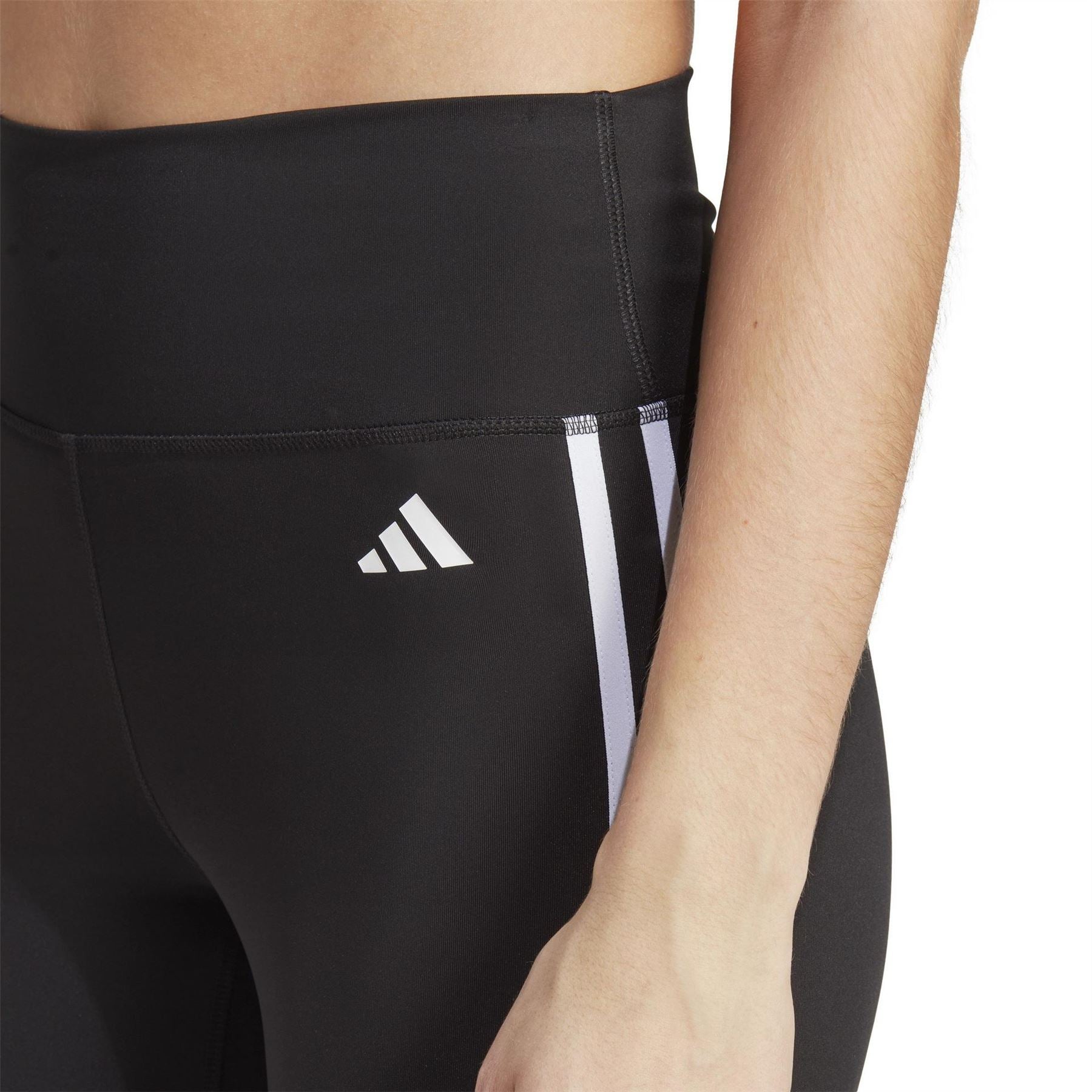 adidas Train Essentials 3 Stripes High Waisted Three Quarter Leggings