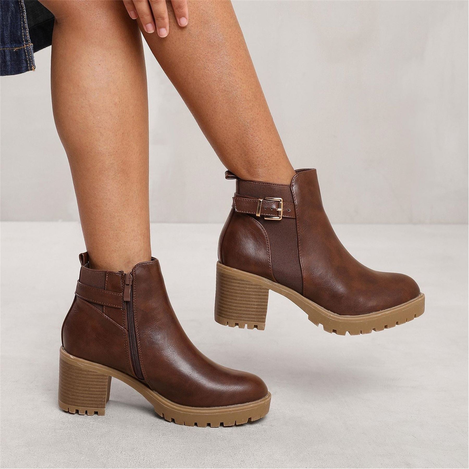 Wheres That From Kali Ankle Boots with Zipper Closure