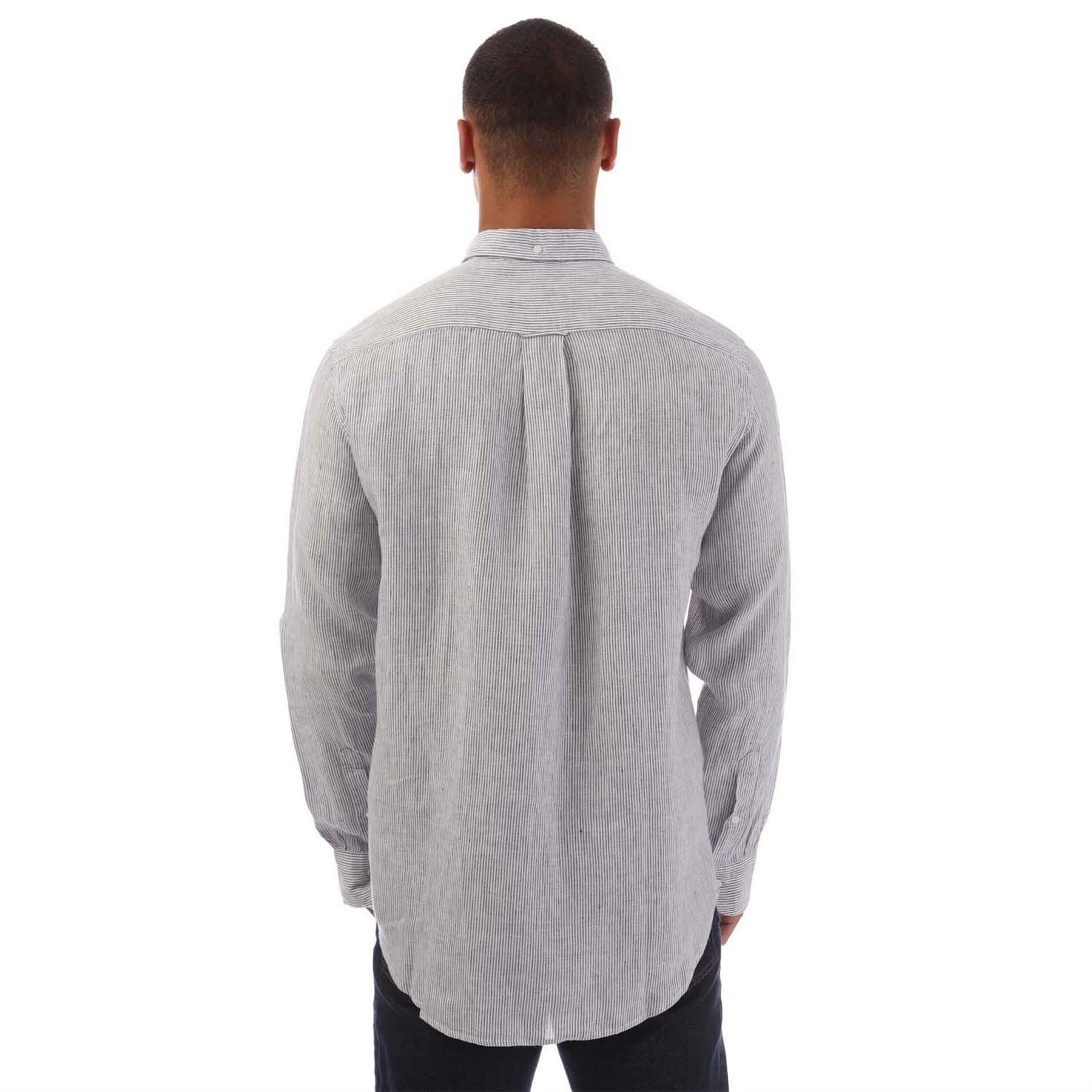 Gant Regular Fit Striped Linen Shirt