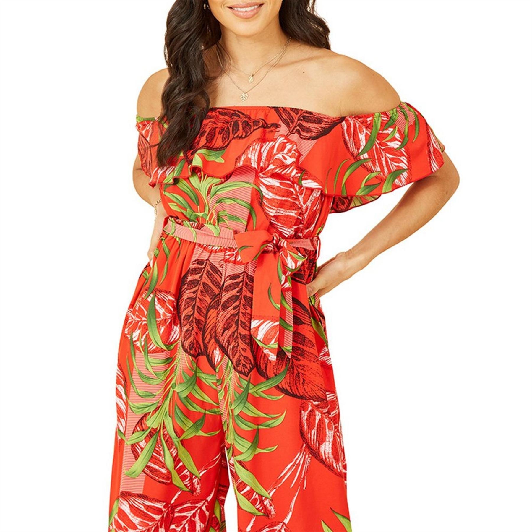 Mela London Bardo Off Shoulder Sleeveless Jumpsuit