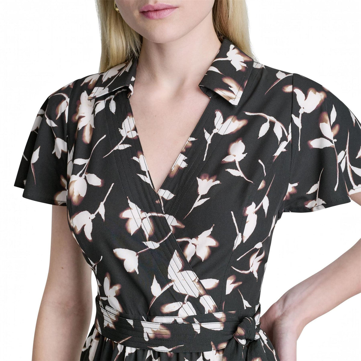 DKNY Commute Midi Shirt Dress