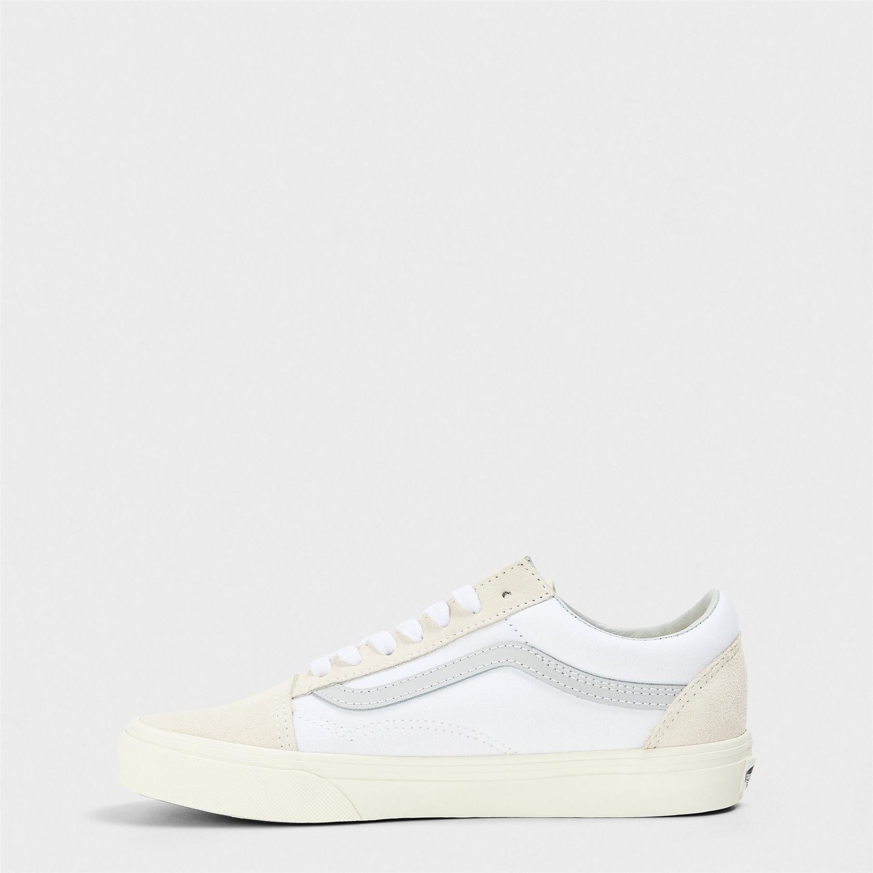 Vans Adults Old Skool Tone Marshmallow White Canvasas Low Trainers
