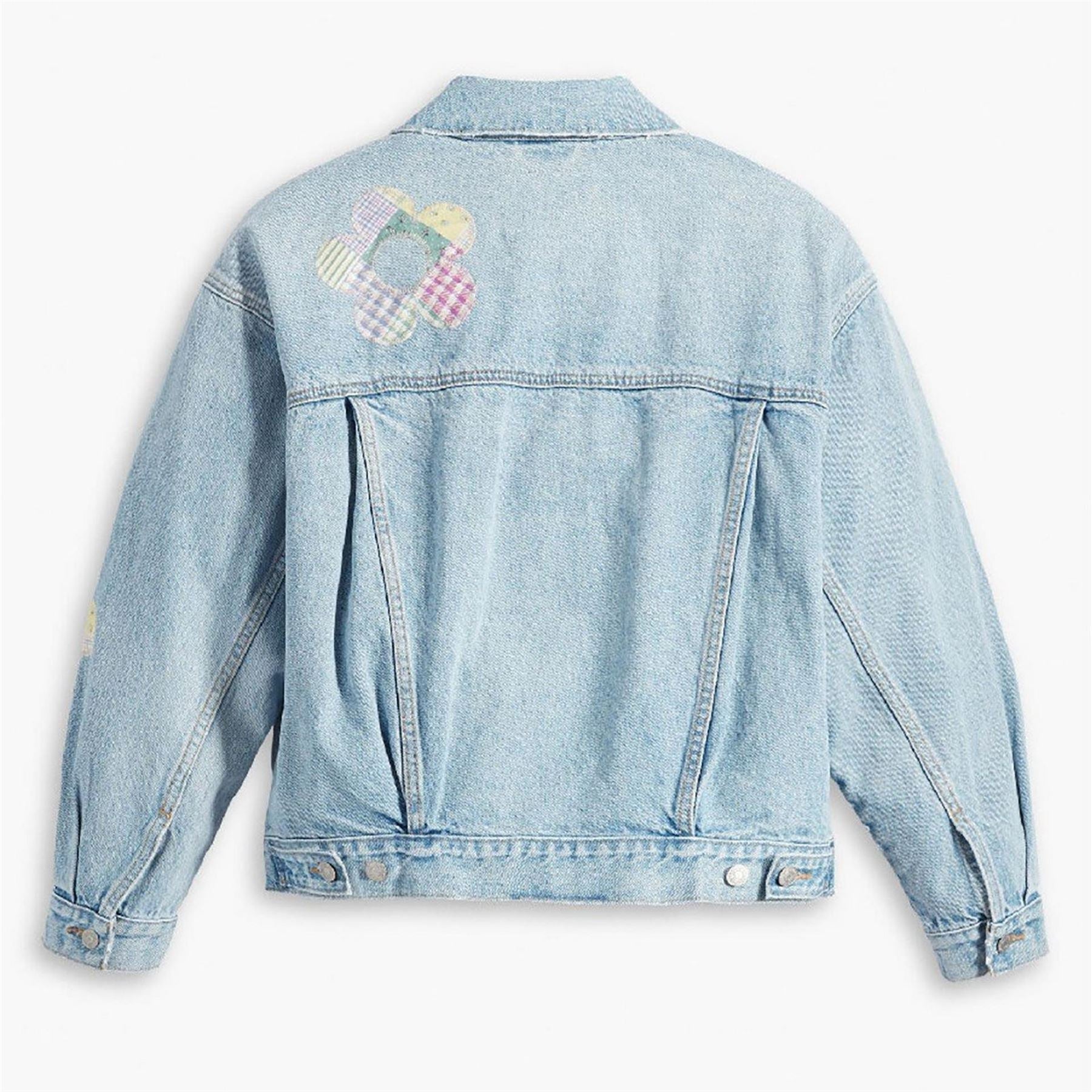 Levis Fresh As A Daisy Patchwork Trucker Denim Jacket