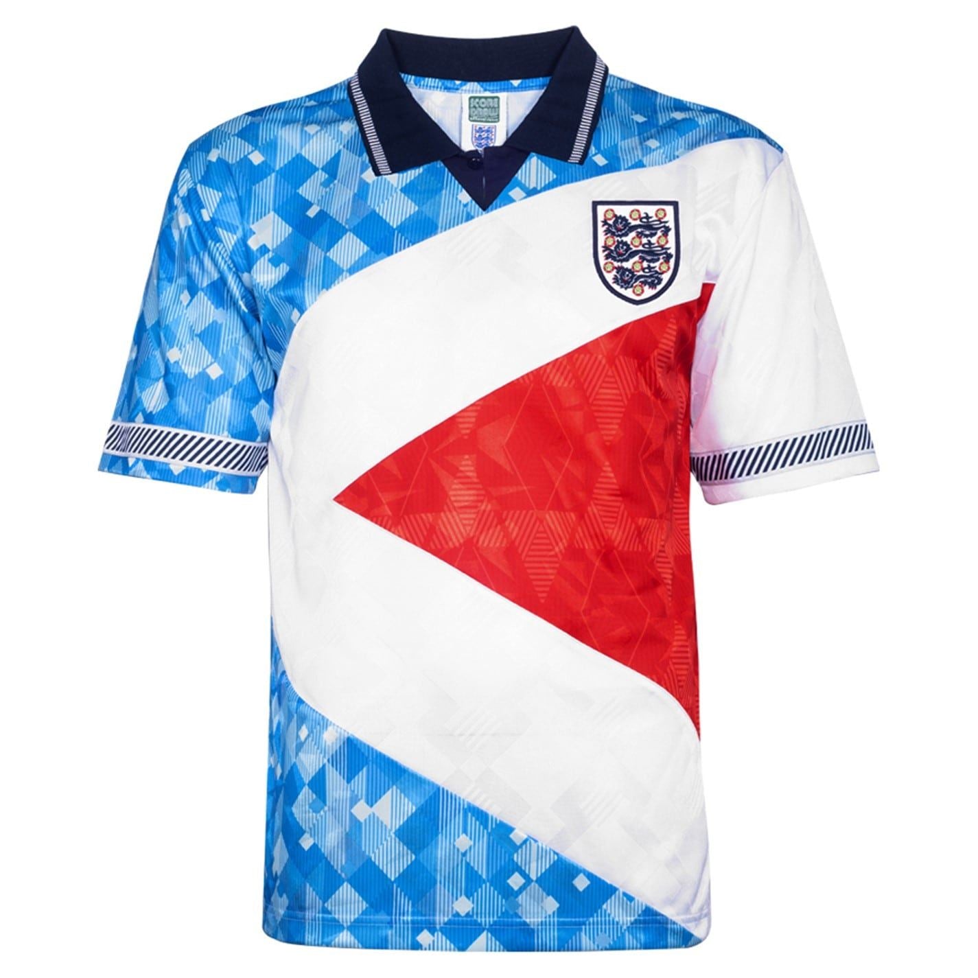 Score Draw England 1990 Mash Up Retro Football Shirt