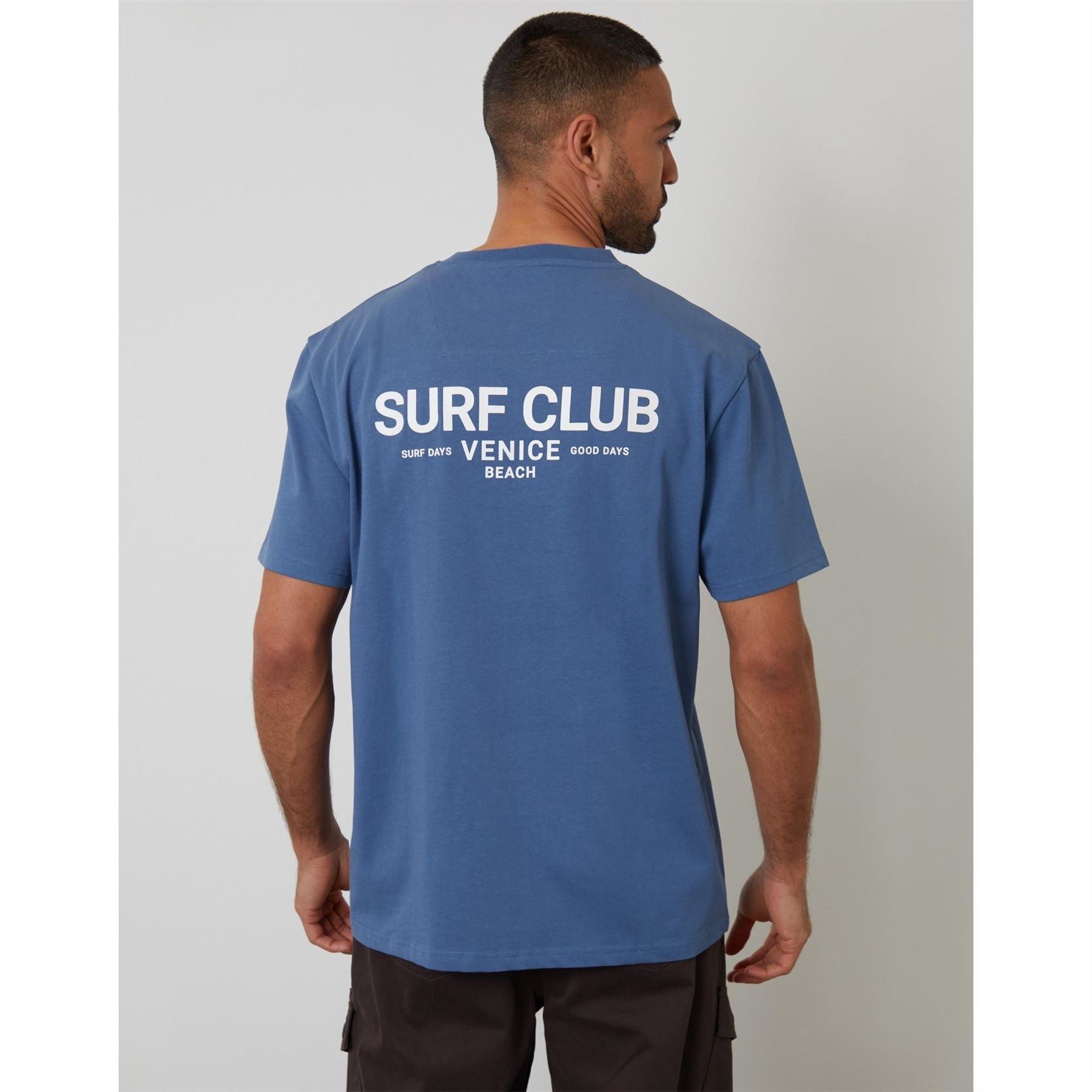 Threadbare Watson Text Graphic Regular Fit Crew Neck T-Shirt