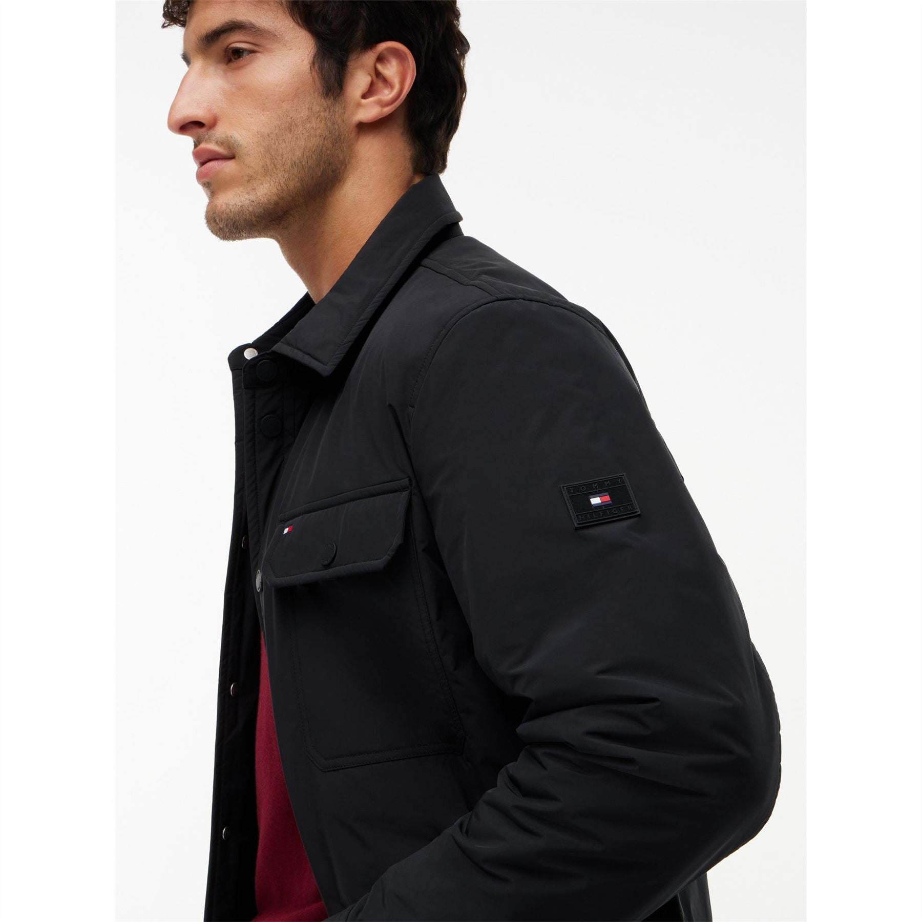 Tommy Hilfiger Packable Lightweight Long Sleeve Overshirt