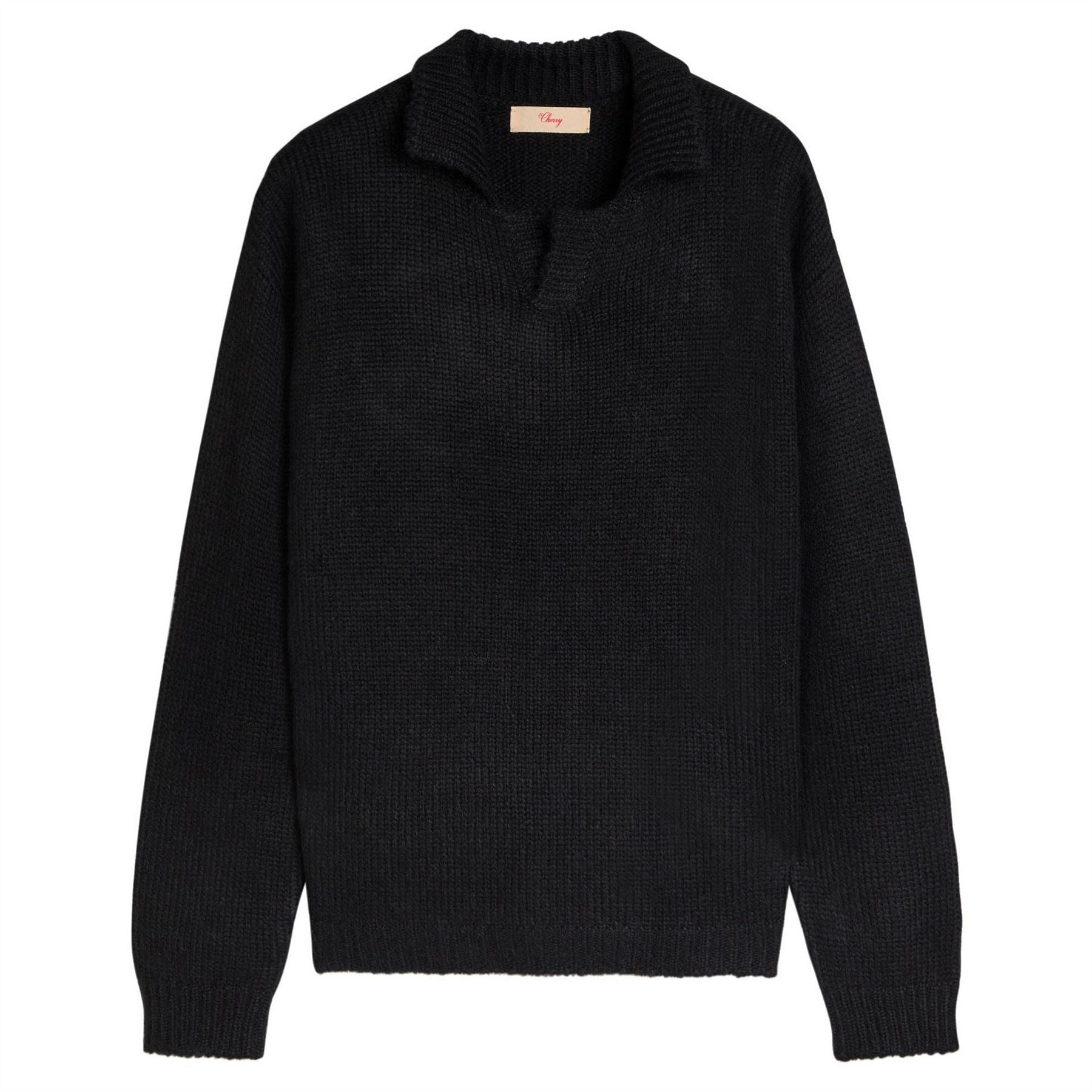 Cherry LA Alpaca Knit Henley