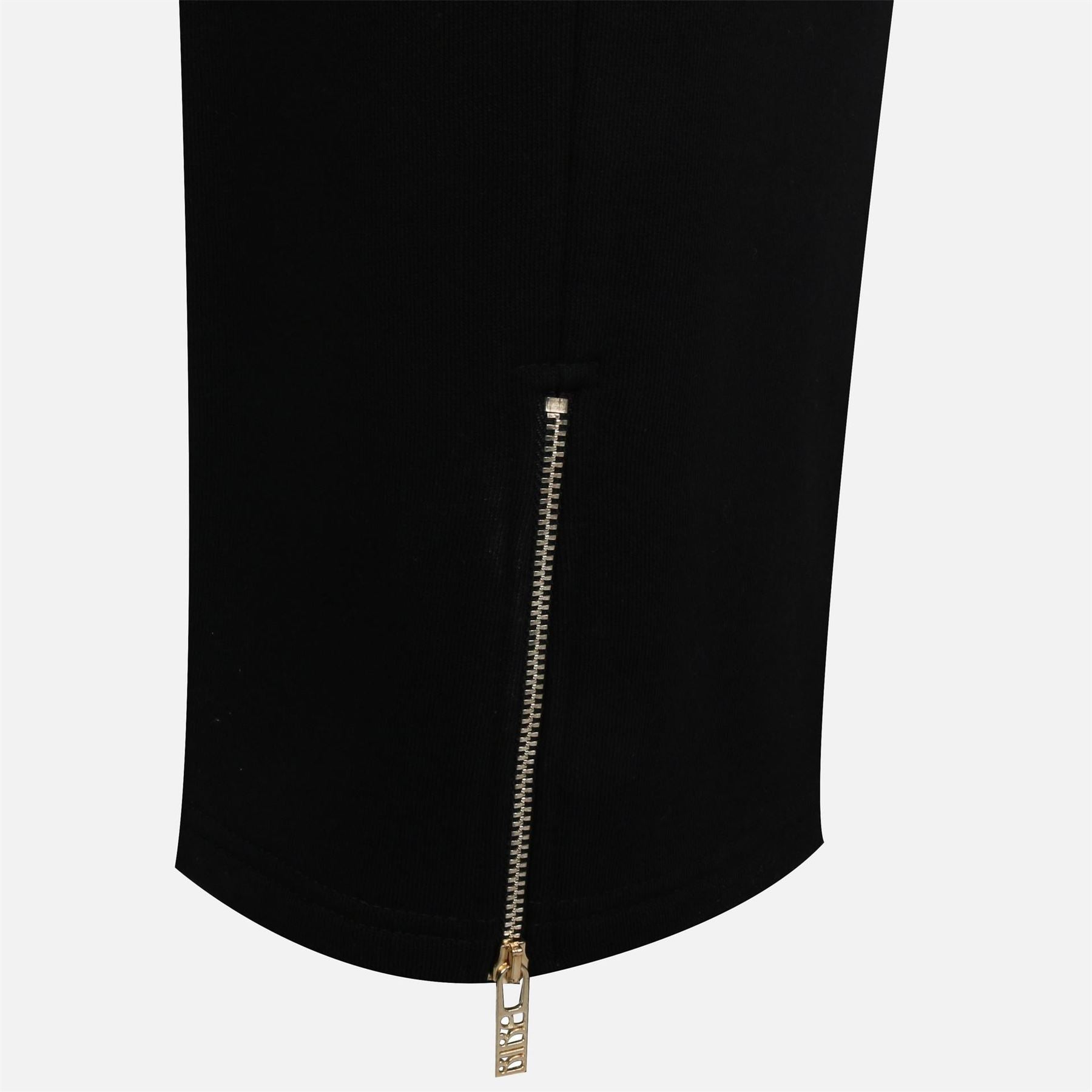 Biba Logo Solid Patterned Straight Joggers