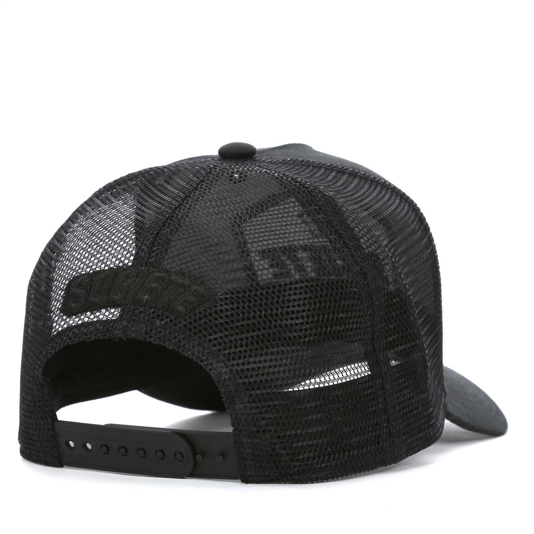 Societe Noir Lettering Trucker Cap with Pre Curved Brim