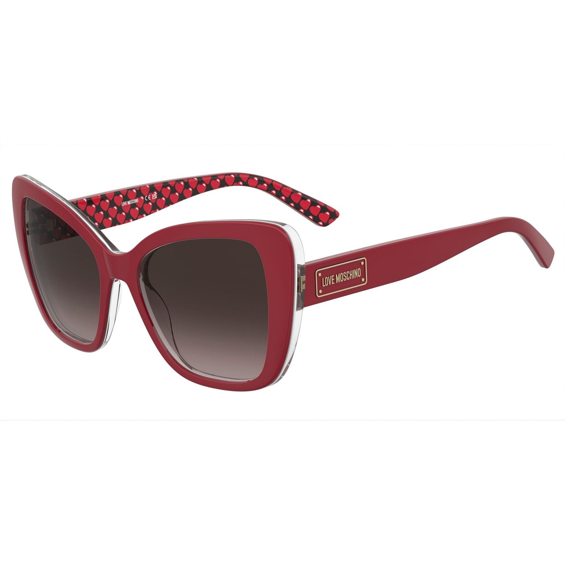 Moschino Rectangular Round Sunglasses