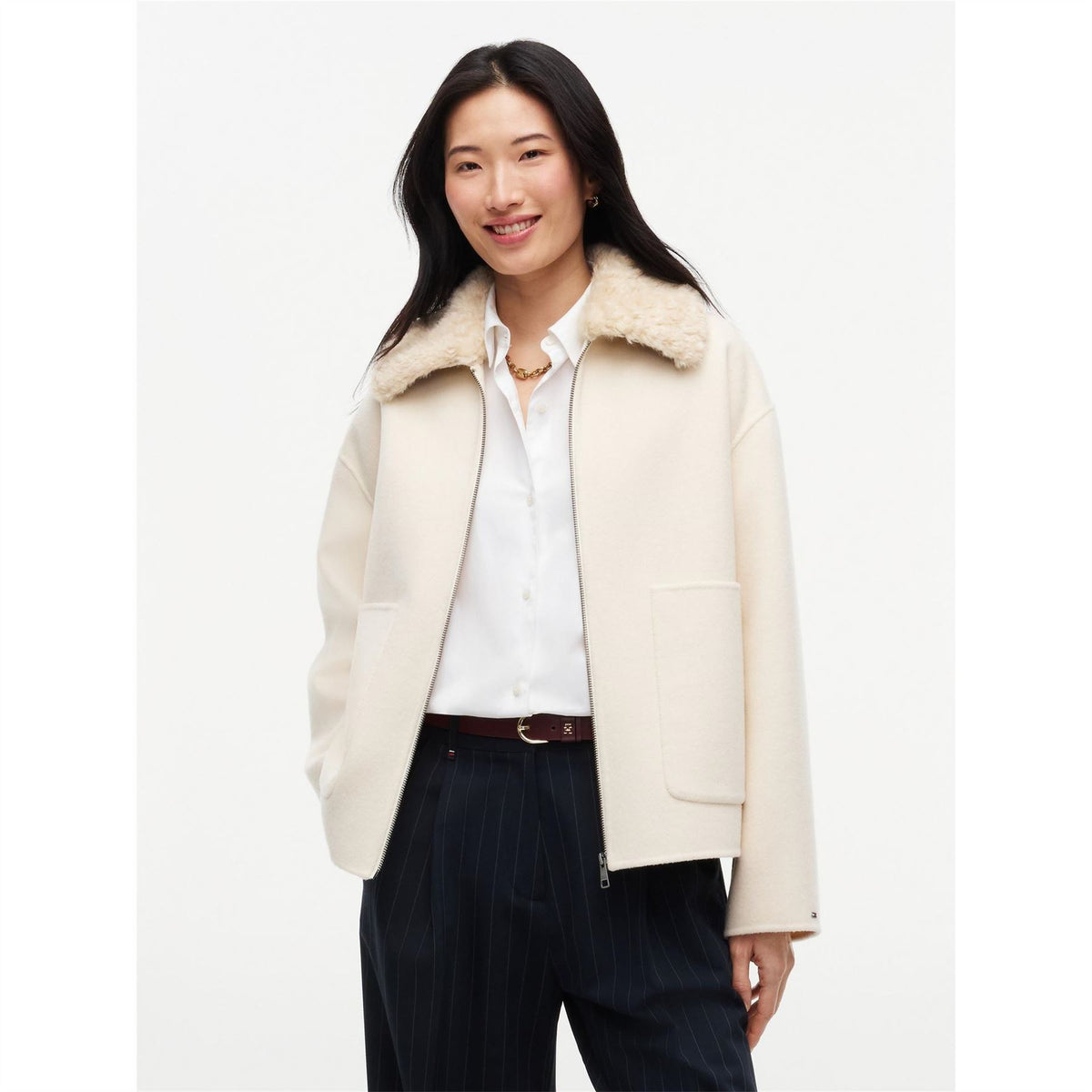 Tommy Hilfiger Wool Zp Jacket Ld64