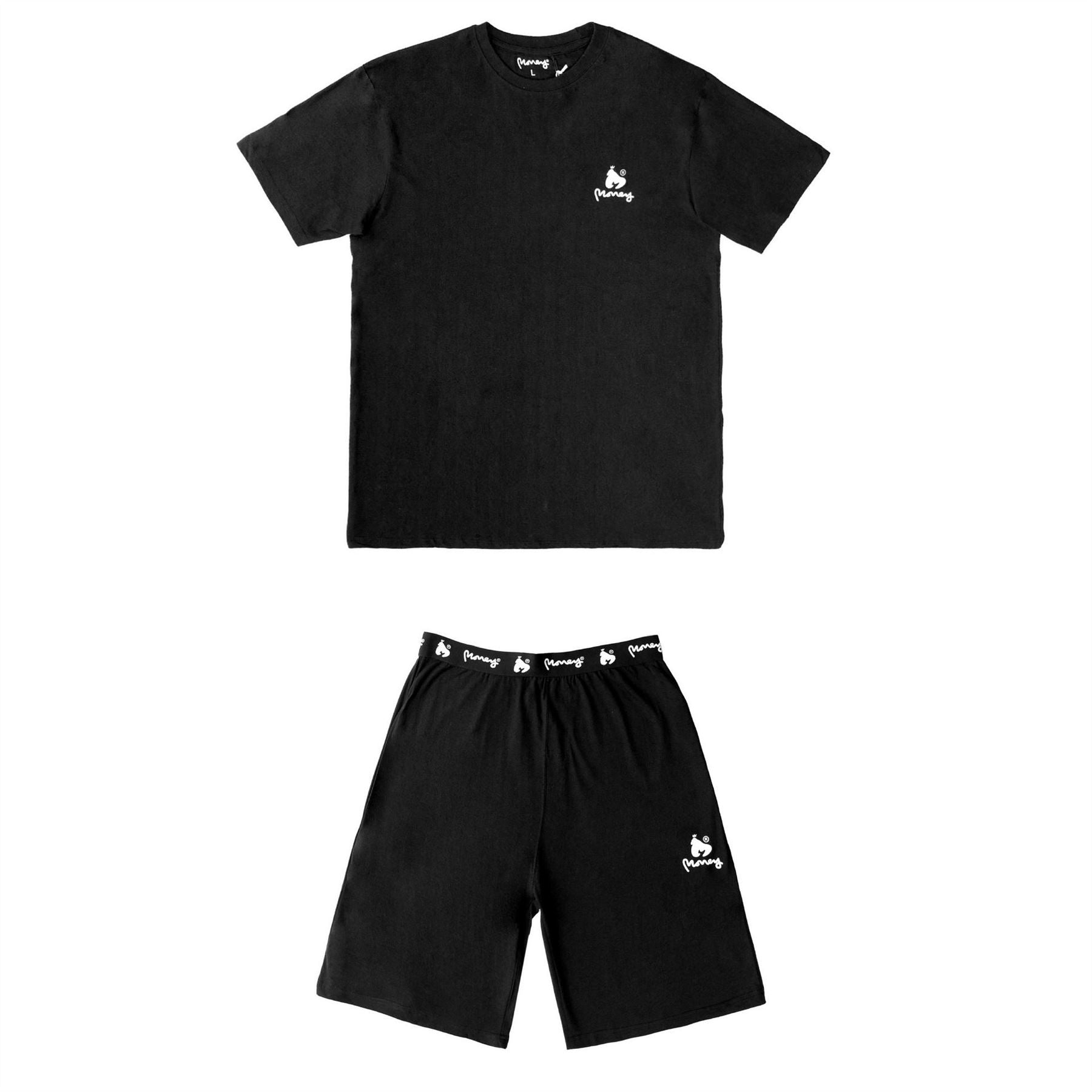 Money Lounger Elasticated Short Twin Set