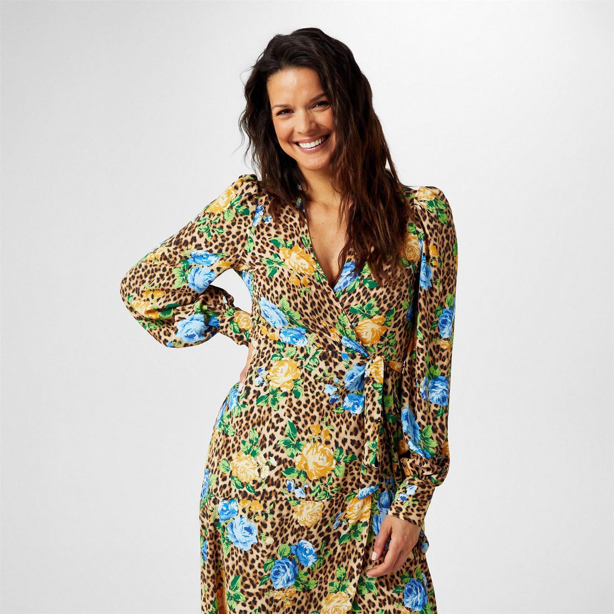 Biba Printed Wrap Dress