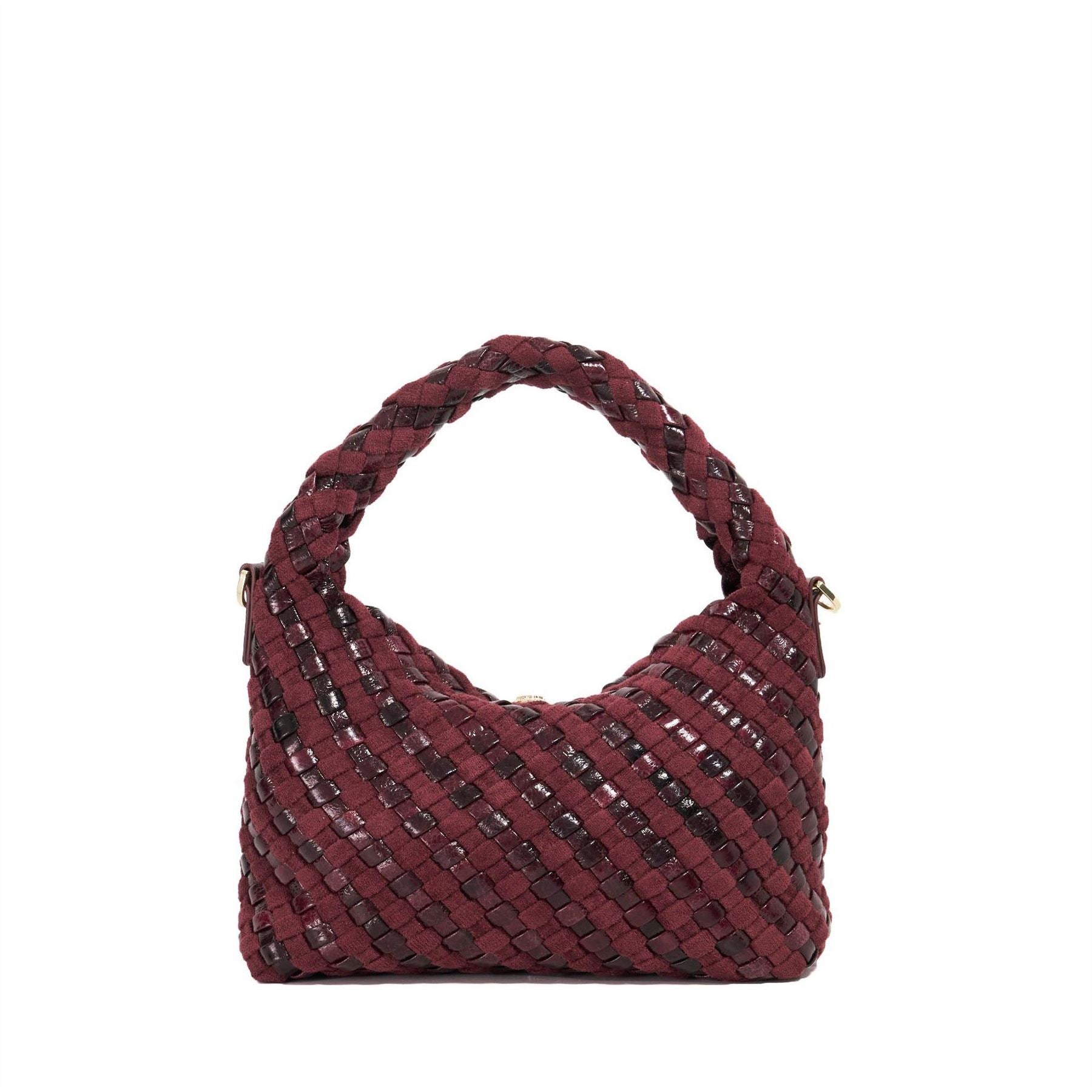 Dune London Dinkydeliberate Basket Weave Hobo Bag with Chain