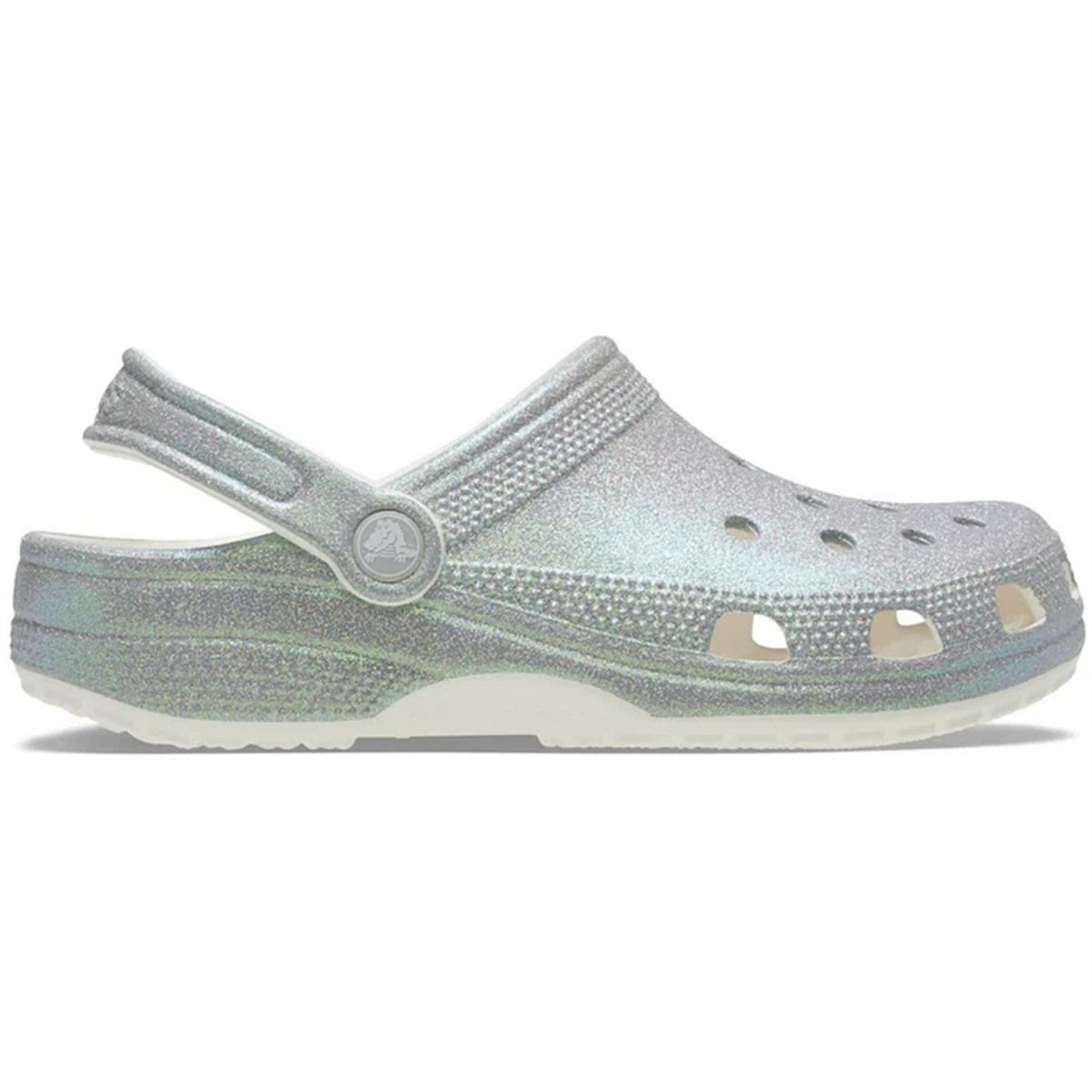 Crocs Classic Glitter Metallic Shuv Clogs