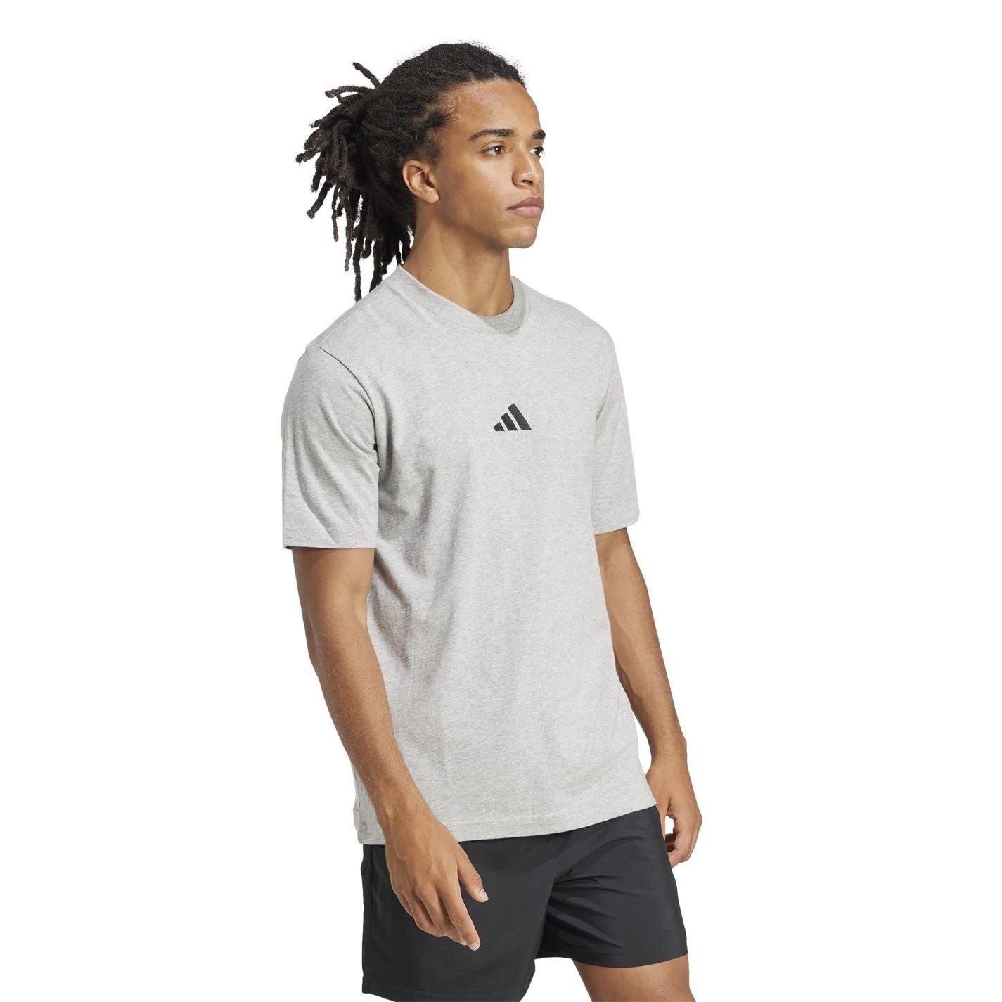 adidas Mens Essentials Single Jersey Logo T-Shirt