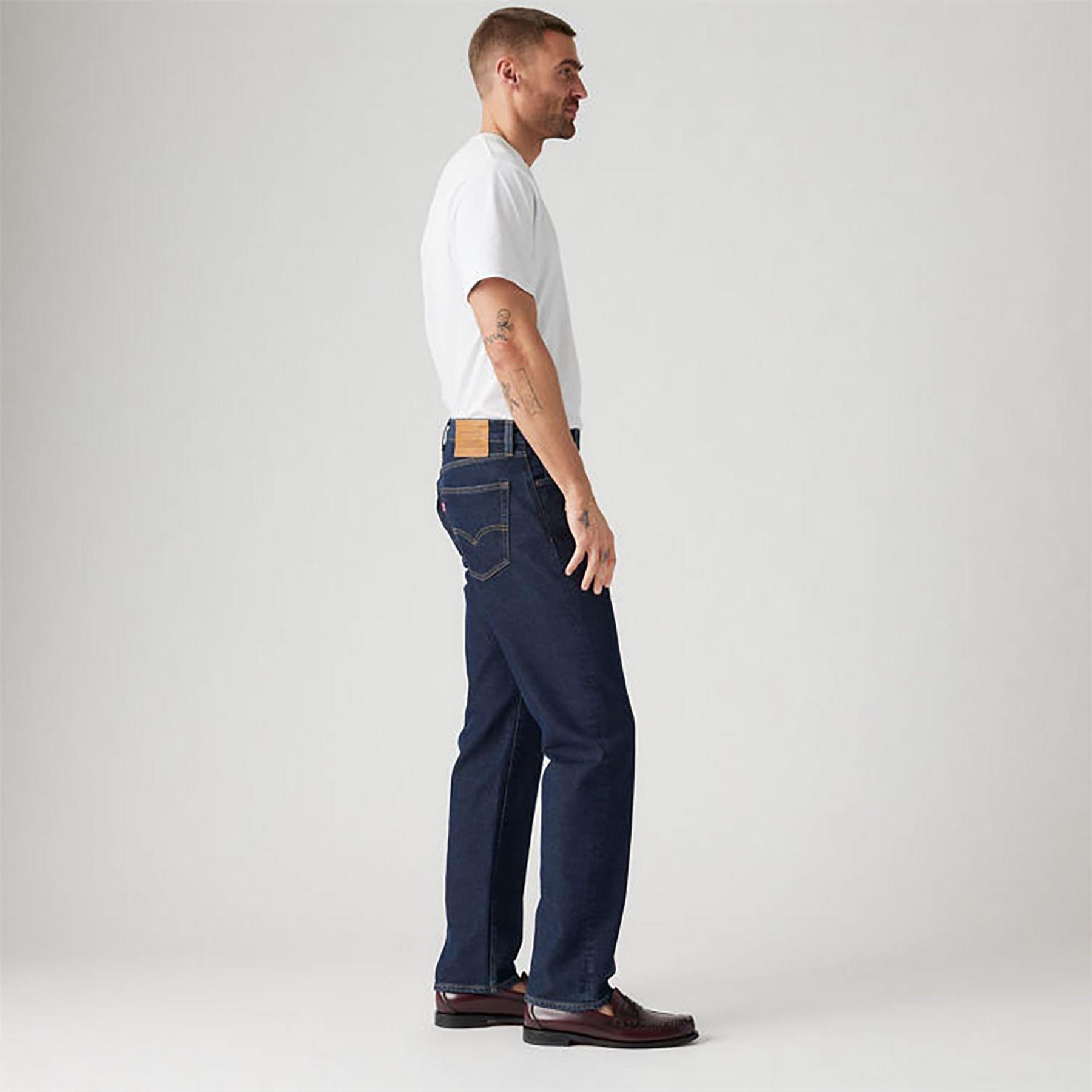 Levis 505 Deepest Blue Straight Leg Jeans