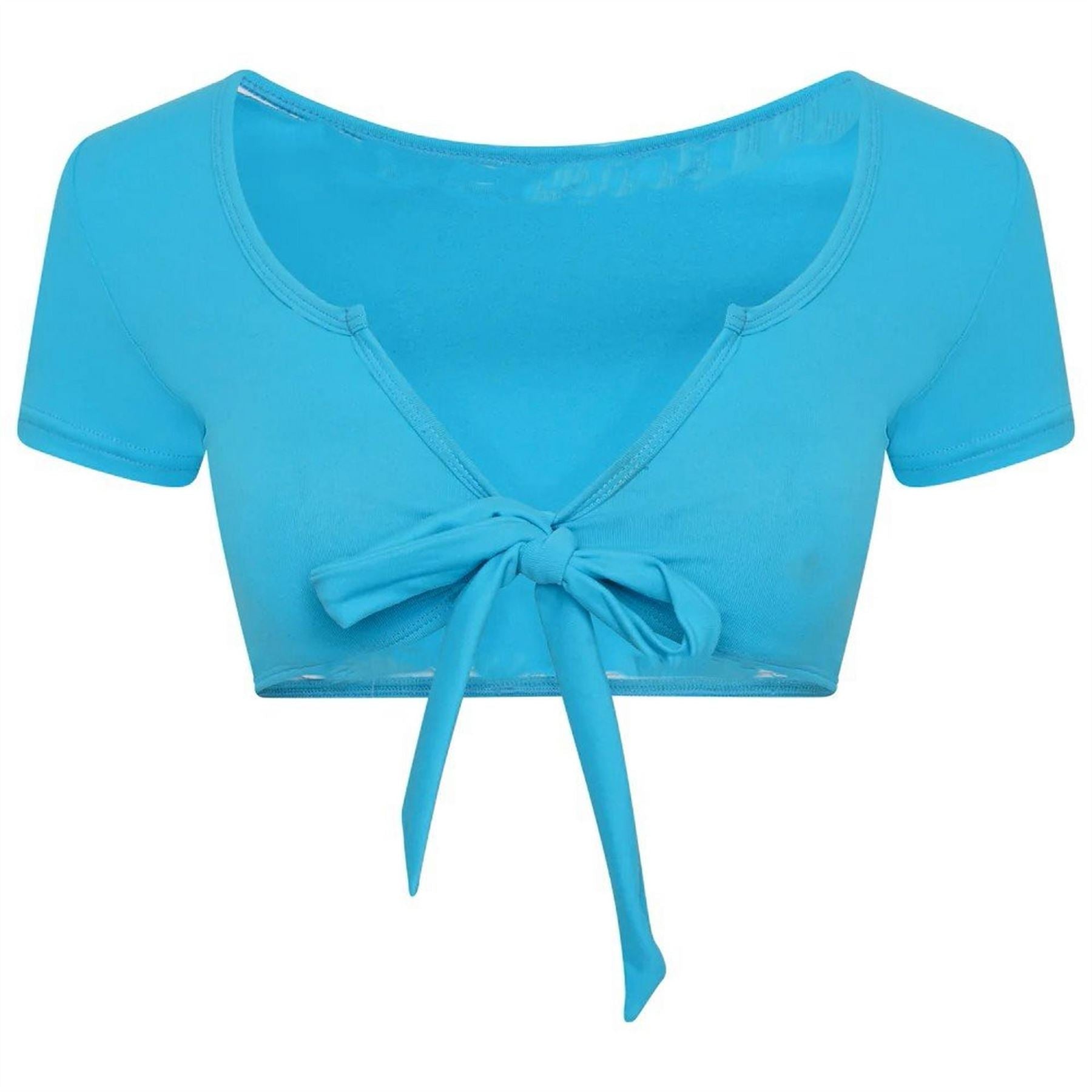 Honeyz Cropped Square Neck Slim Fit T-Shirt