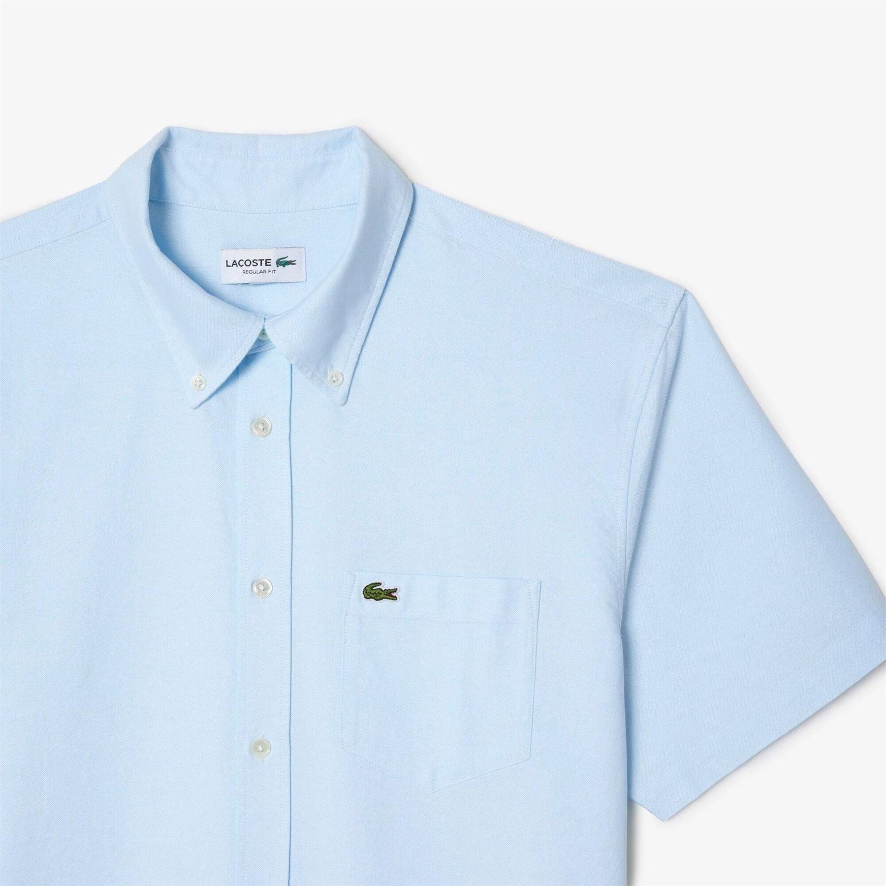 Lacoste Mens Short Sleeve Oxford Shirt