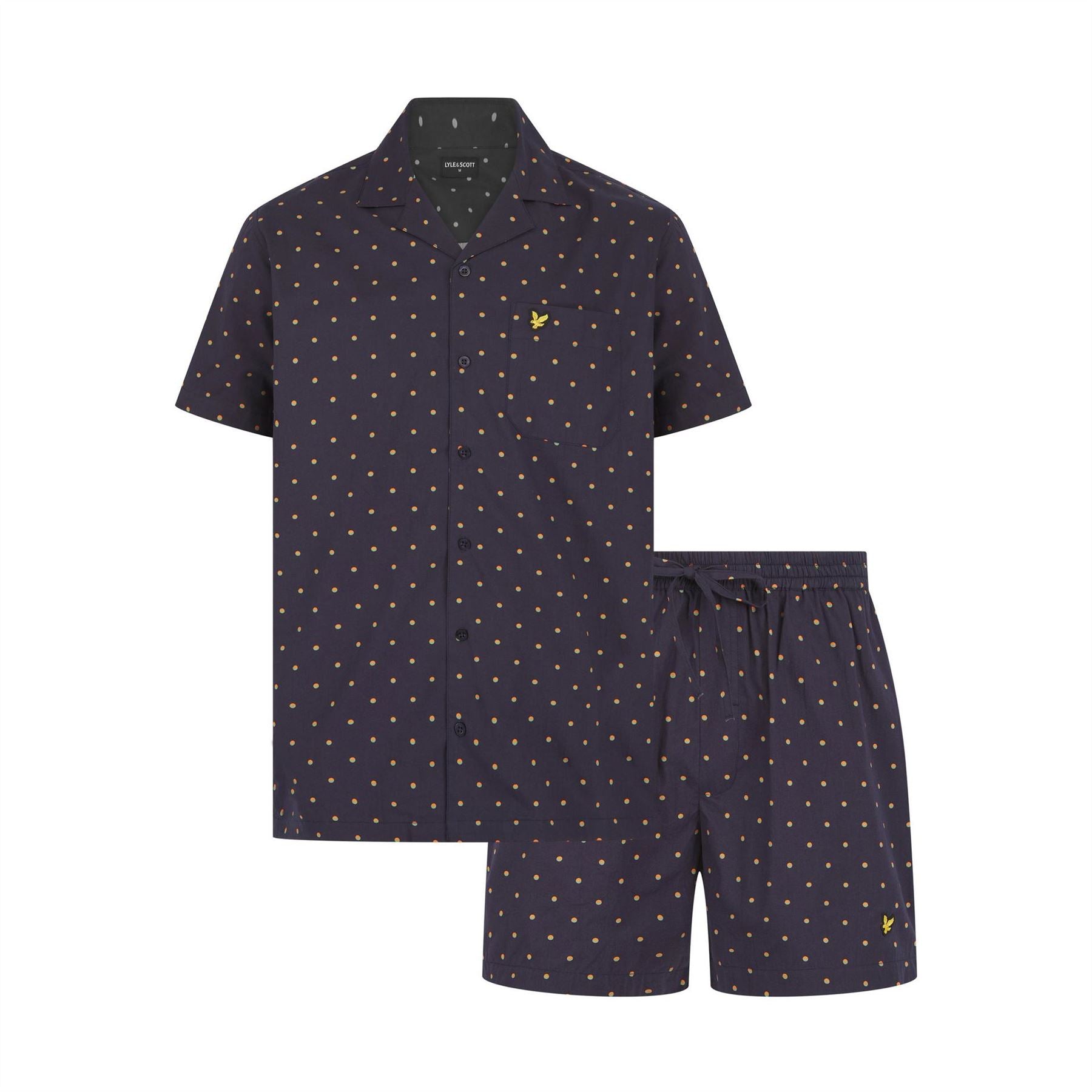 Lyle and Scott Polka Dot Pyjama Short Sleeve Top