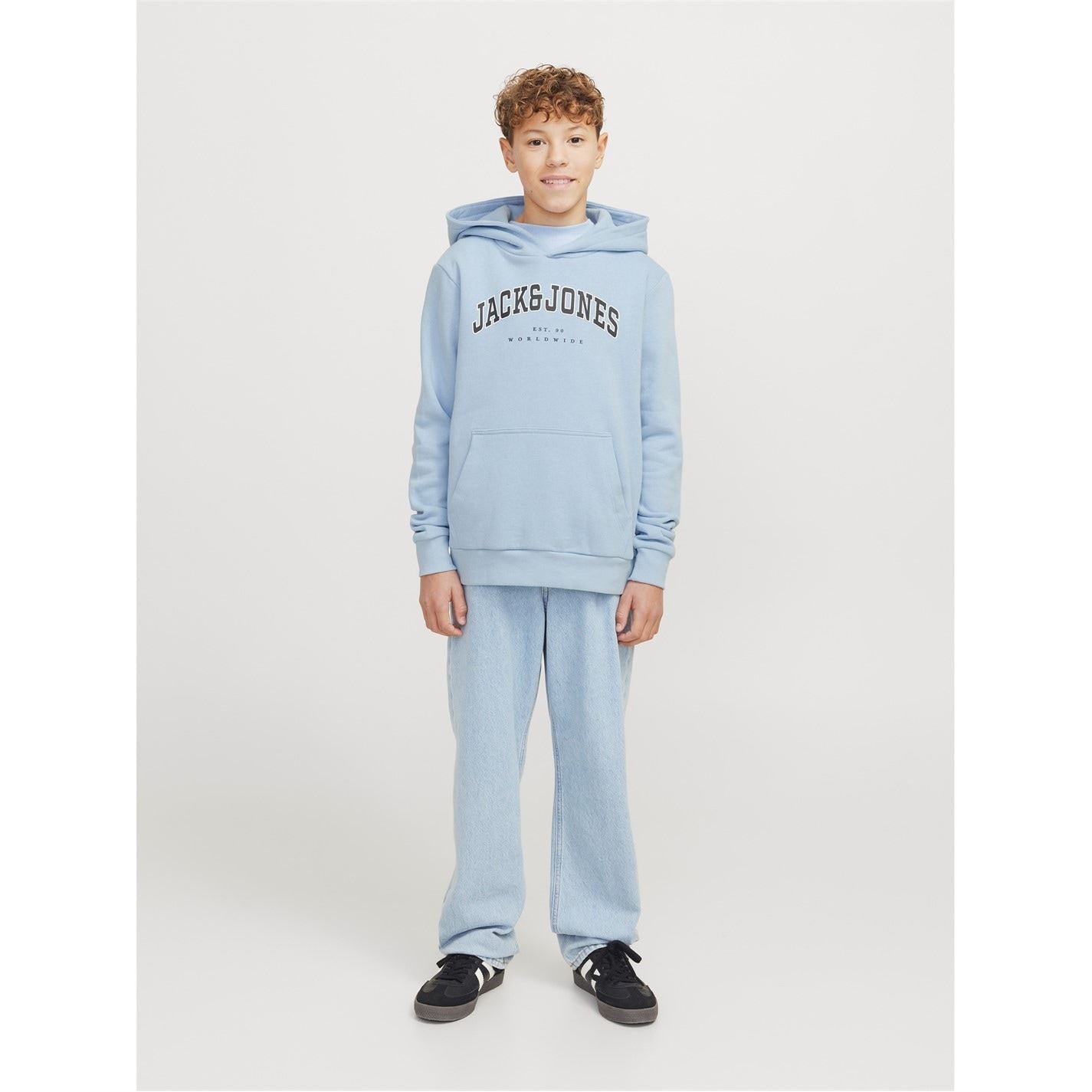 Jack and Jones Varsity Lettering Hooded Sweatshirt