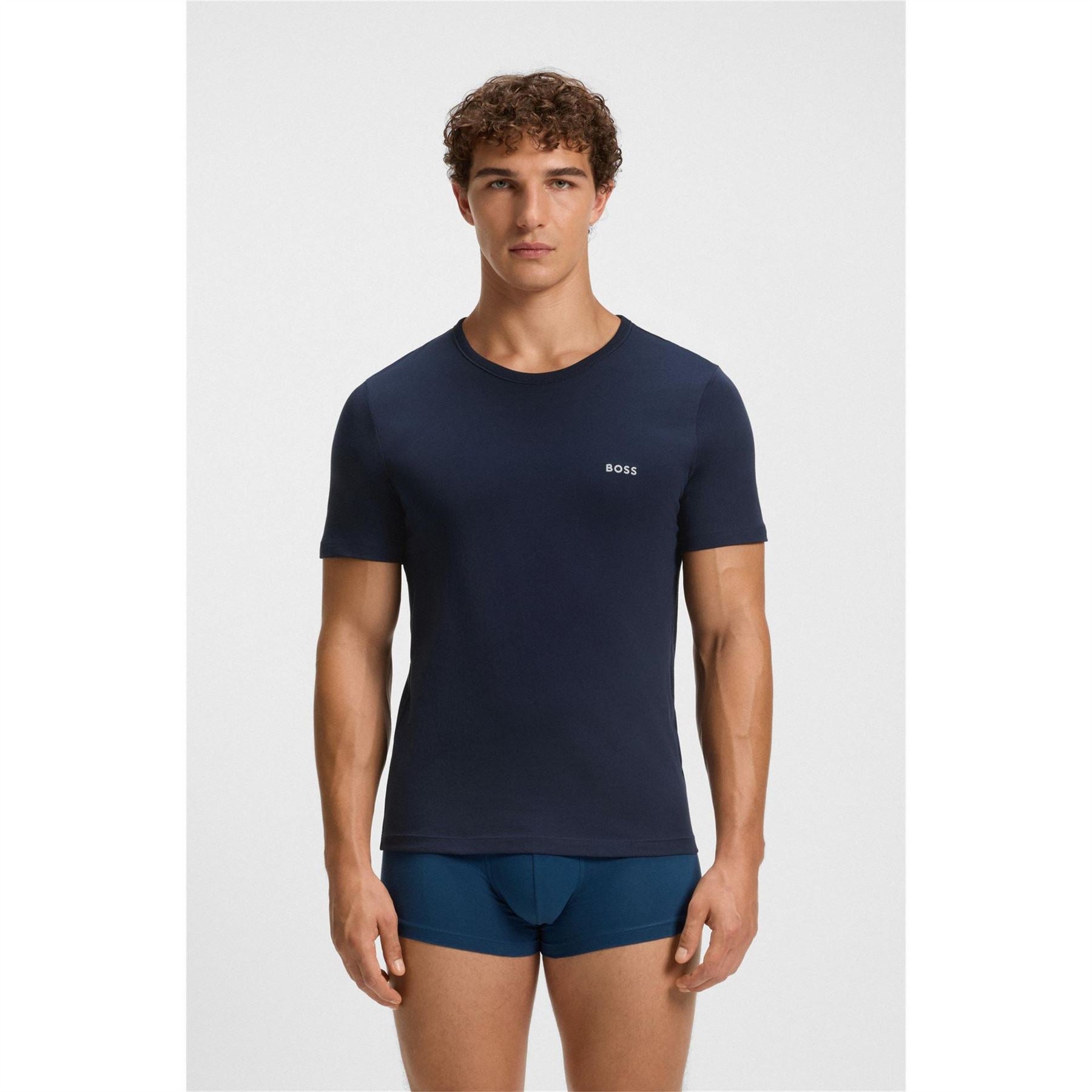 Boss BOSS Bodywear 3 Pack Premium Cotton T Shirts   Crew Neck