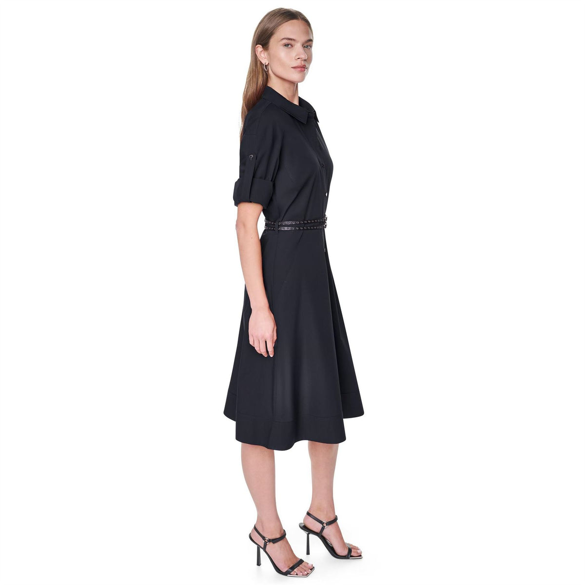 DKNY Belt Pop Shirt Dress