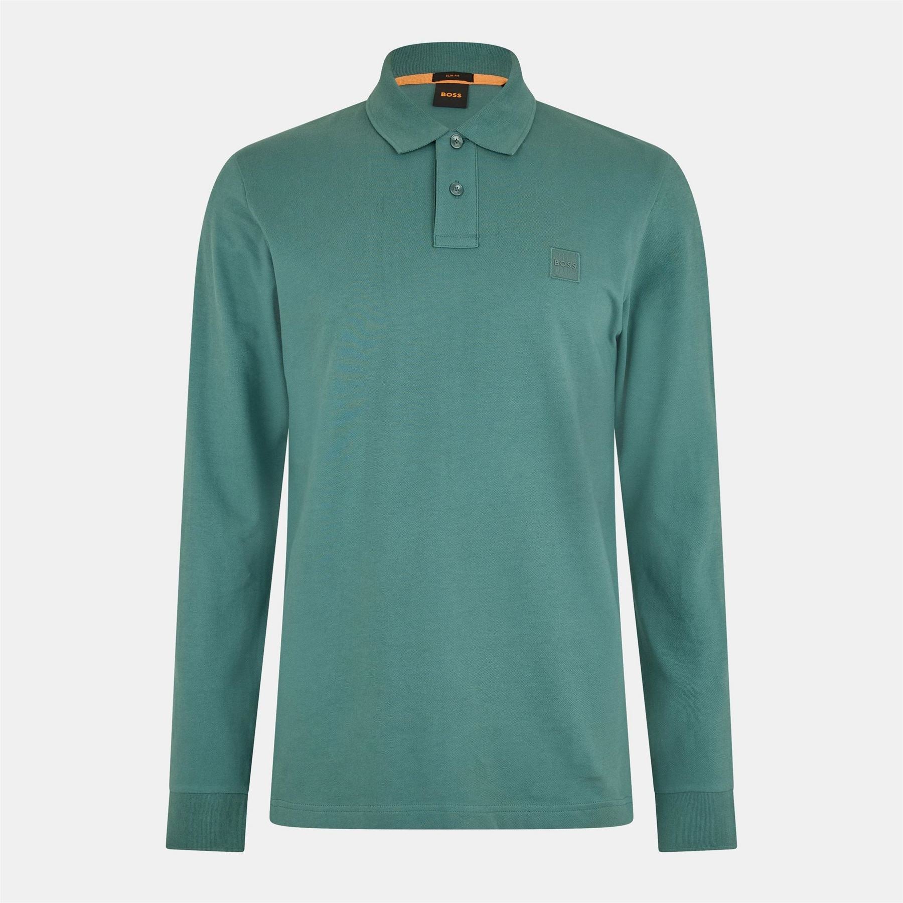 Boss BOSS ORANGE Passerby Premium Cotton Long Sleeve Polo Shirt with Logo Detail