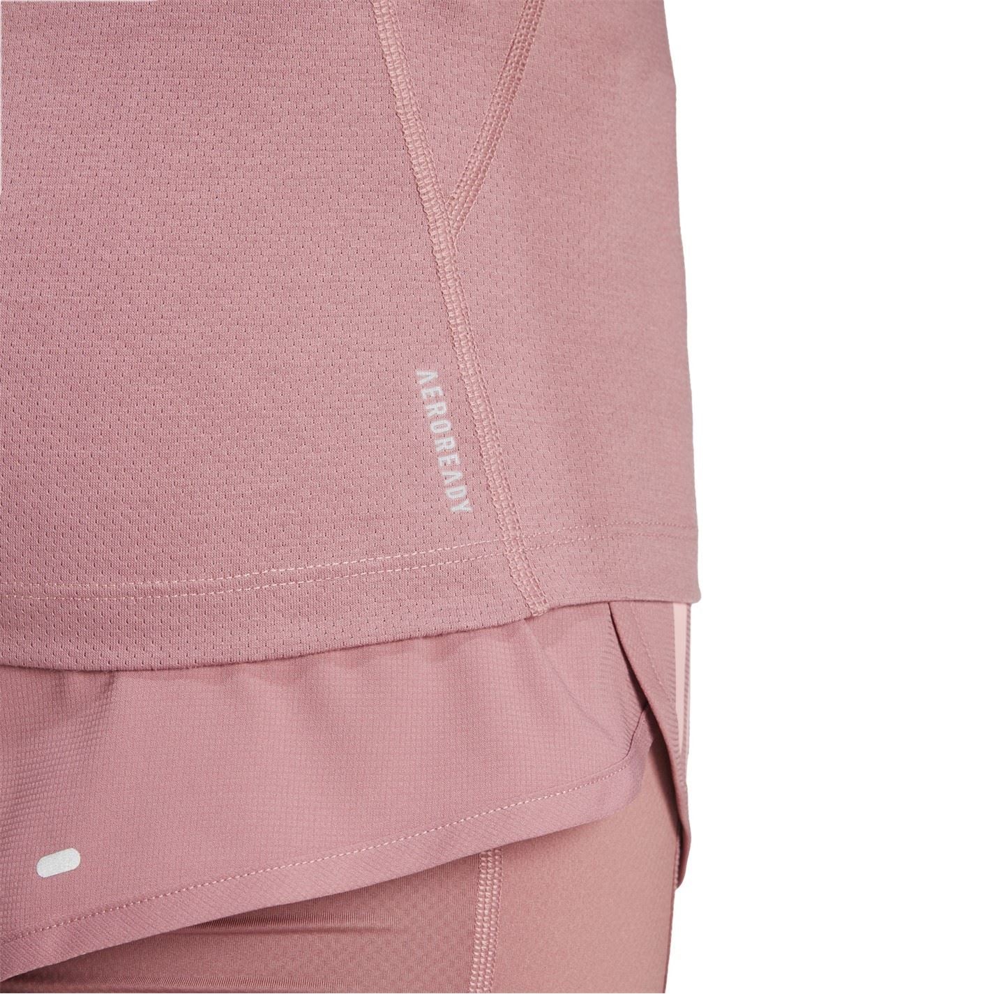 adidas Womens Own The Run Three Stripe T-Shirt