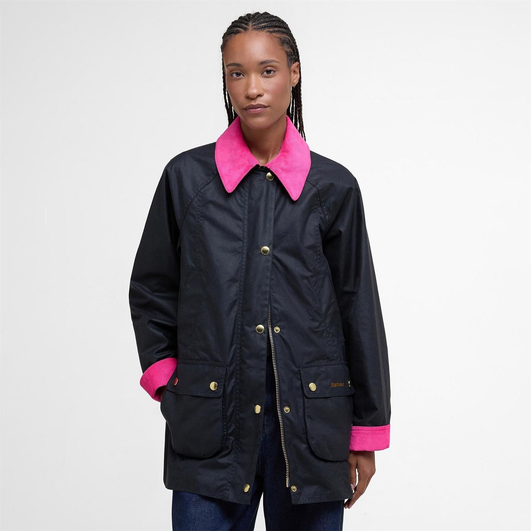 Barbour Modern Beadnell Waxed Cotton Long Sleeve Wax Jacket