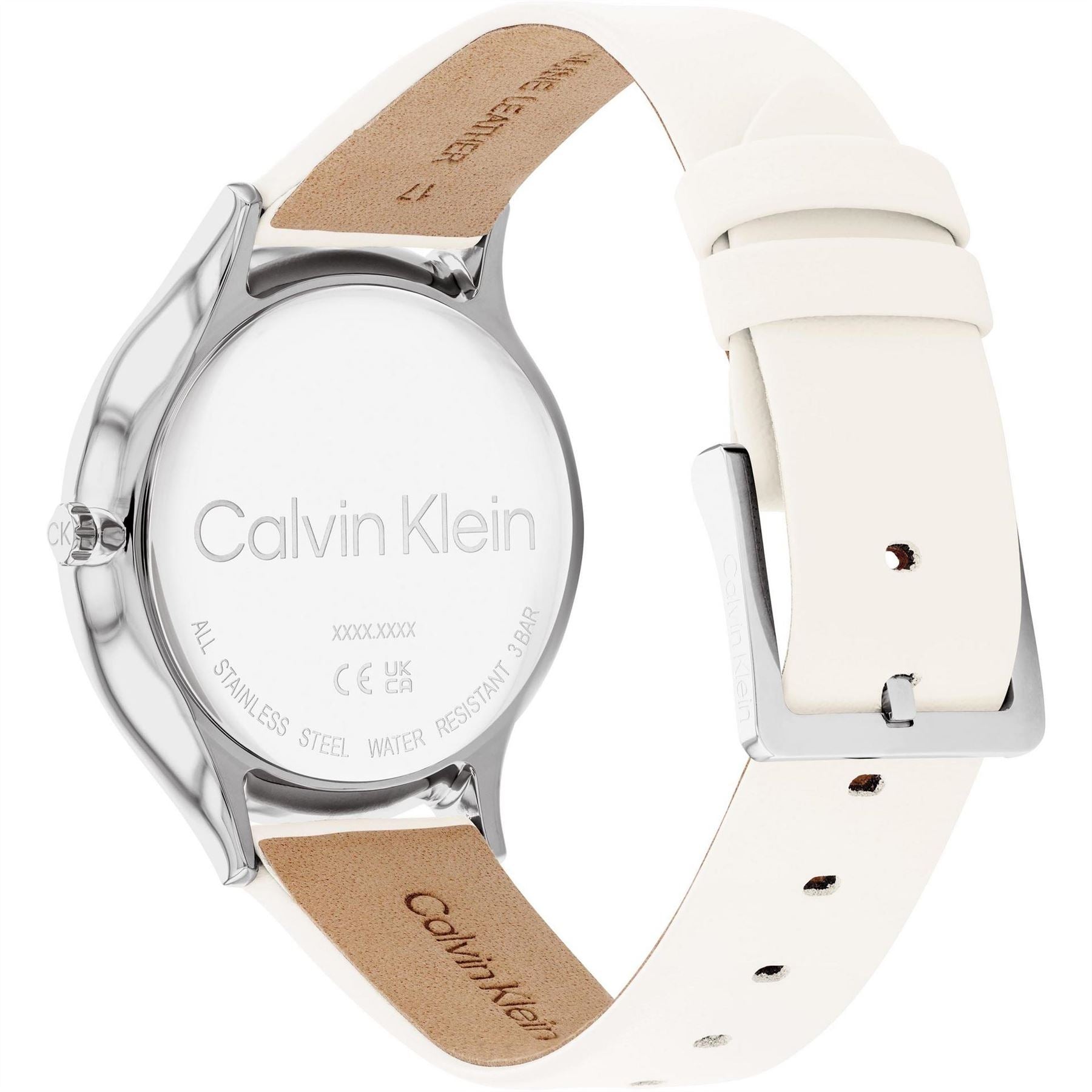 Calvin Klein Leather Strap Watch