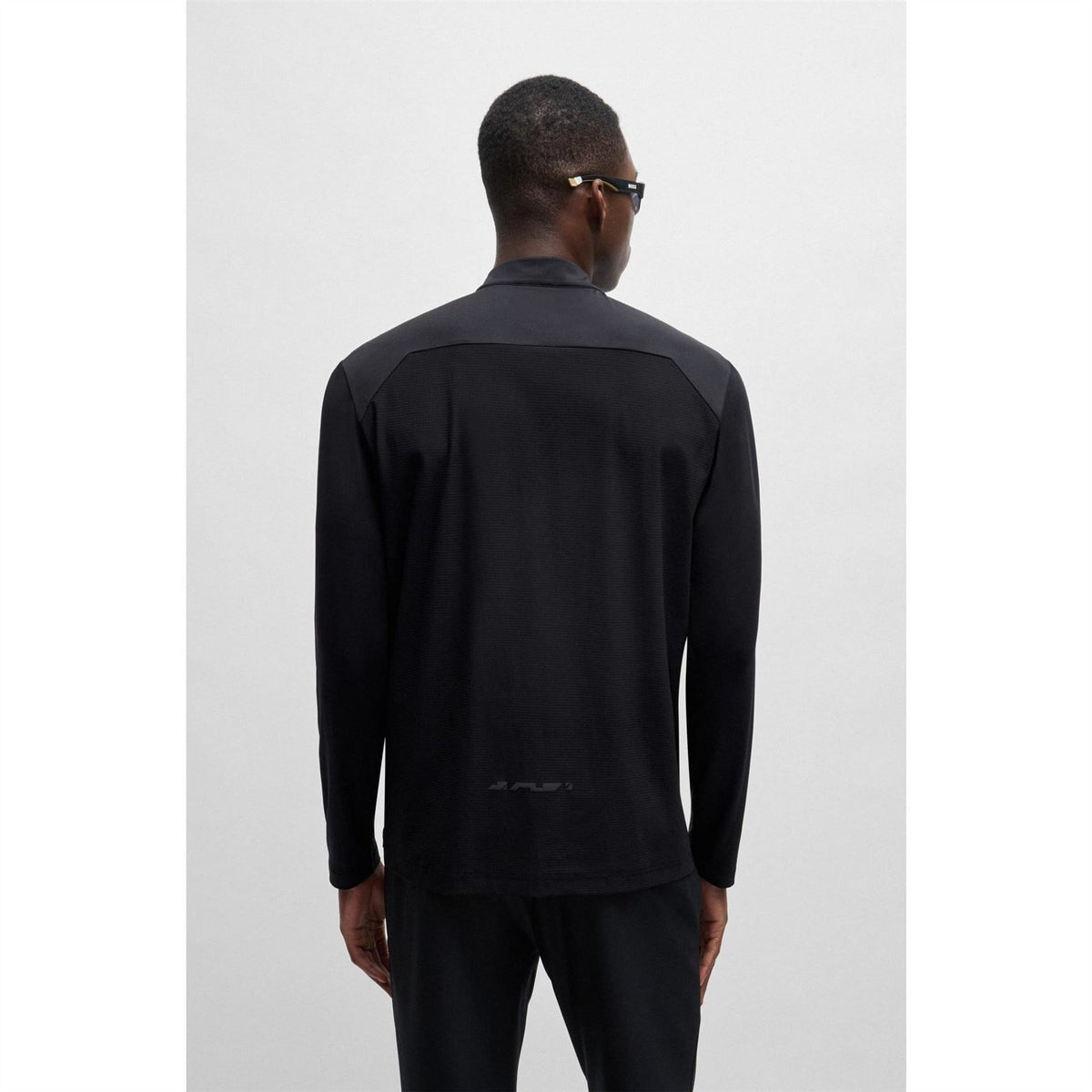 Boss Reflective Log Polo Shirt With Decorative Branding