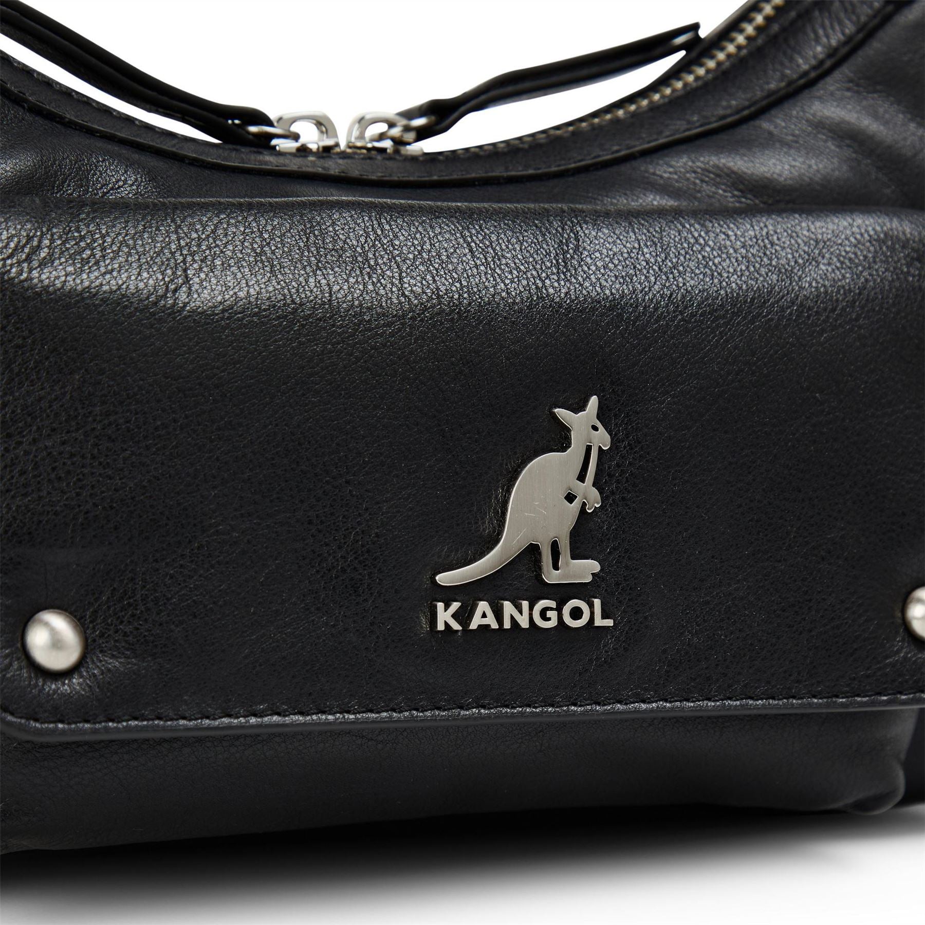 Kangol Utility Hobo with Metal Logo and Strap