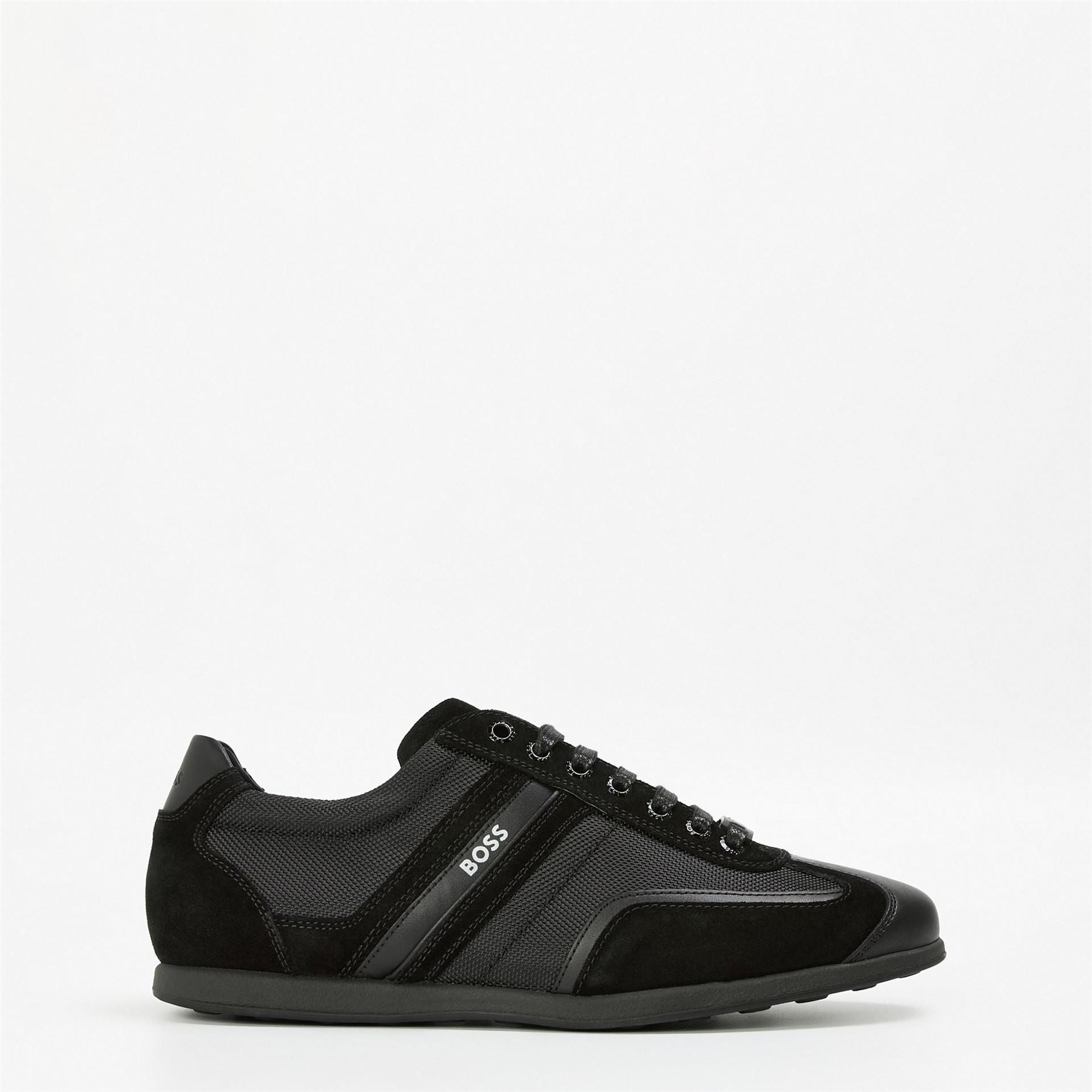 Boss Low Top Round Toe Flat Heel Sneakers