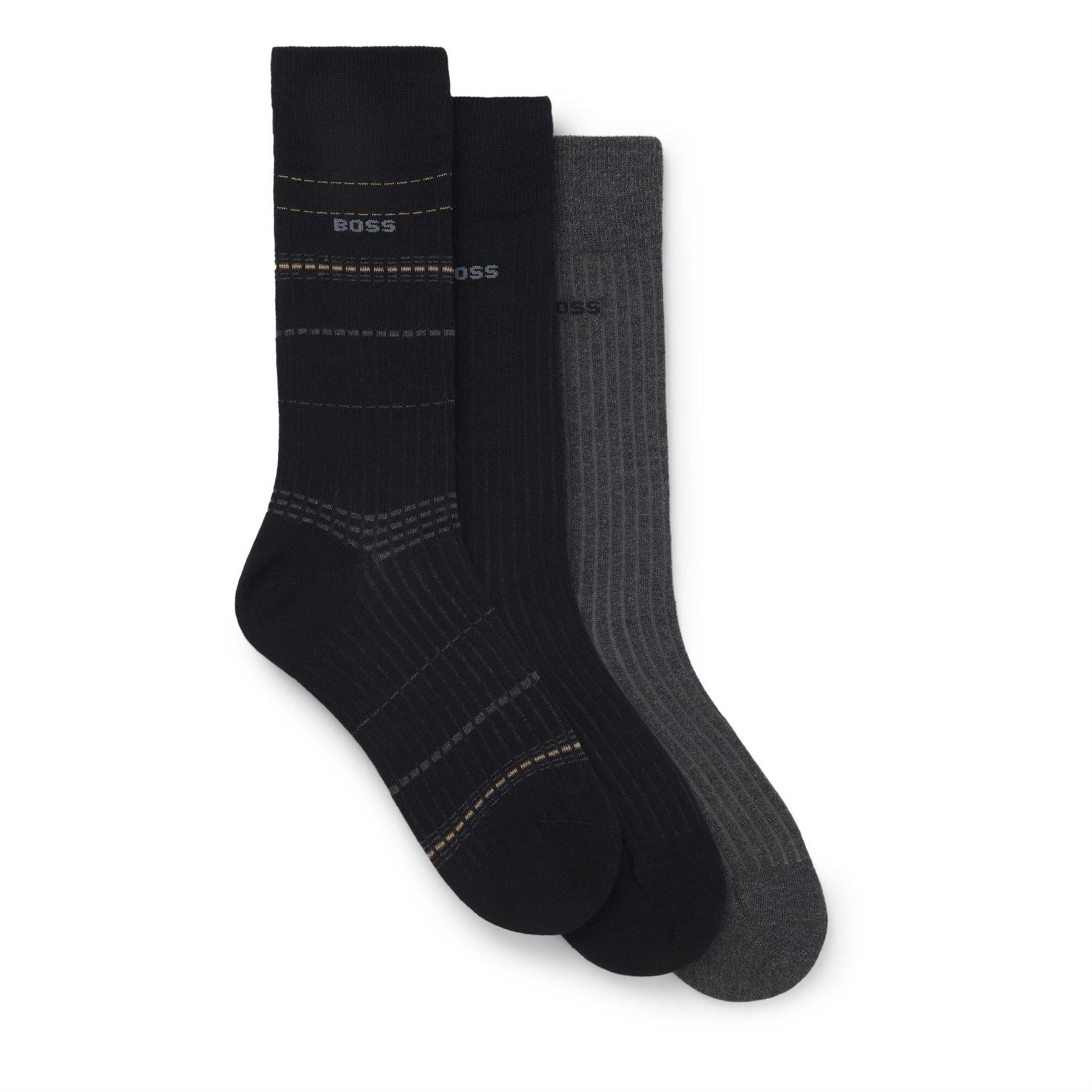 Boss Pack Rib Stripe Socks