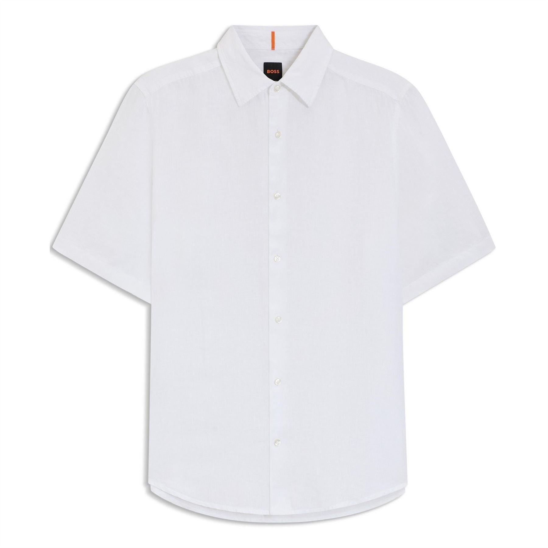Boss Collared Neck Short Sleeve Regular Fit Shirt