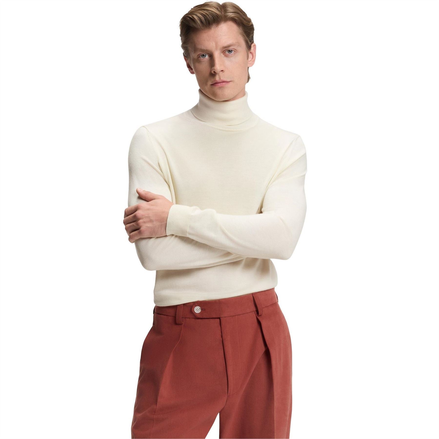 Boss Hernando Turtle Neck Long Sleeve Sweater