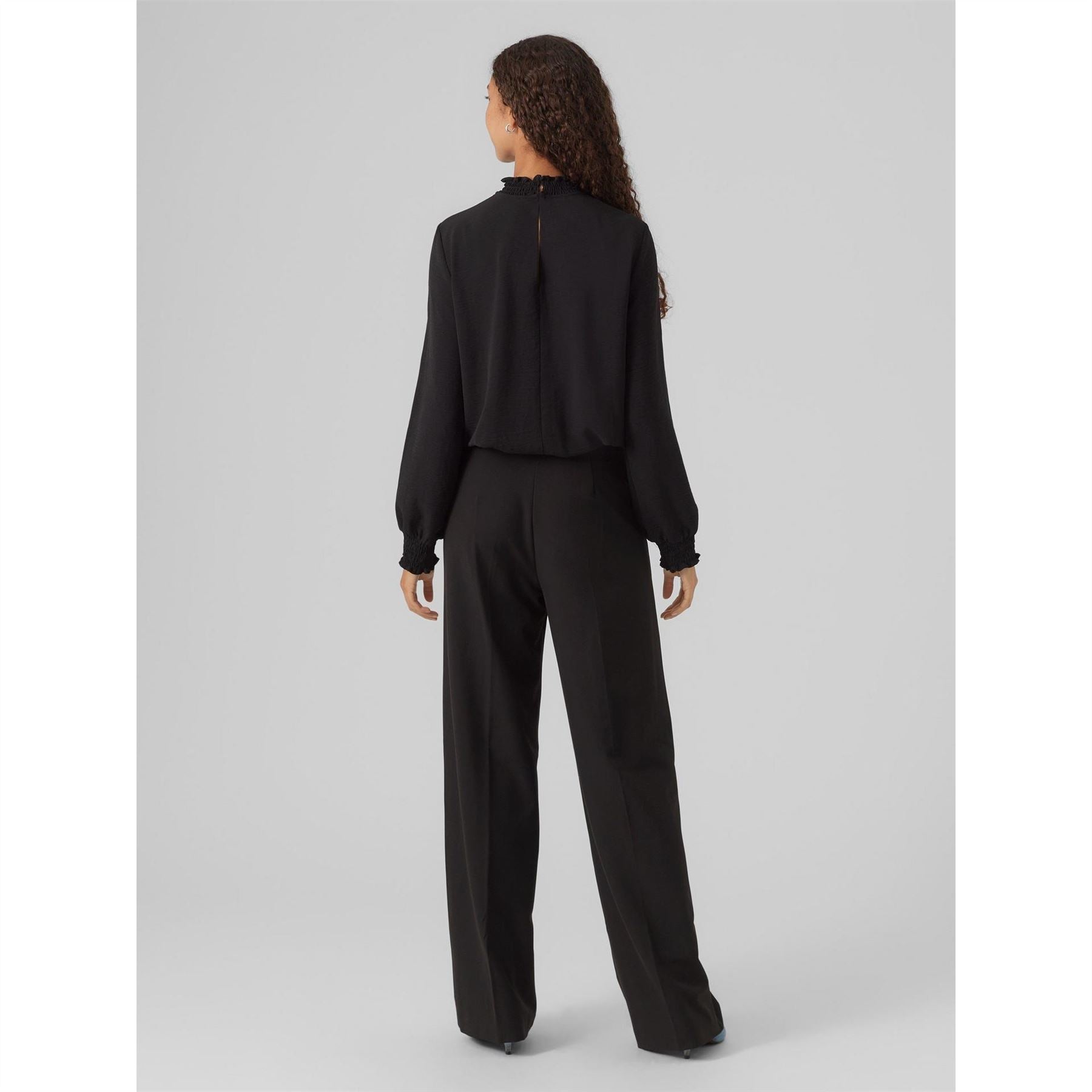 Vero Moda Open Neck Long Sleeve Blouse