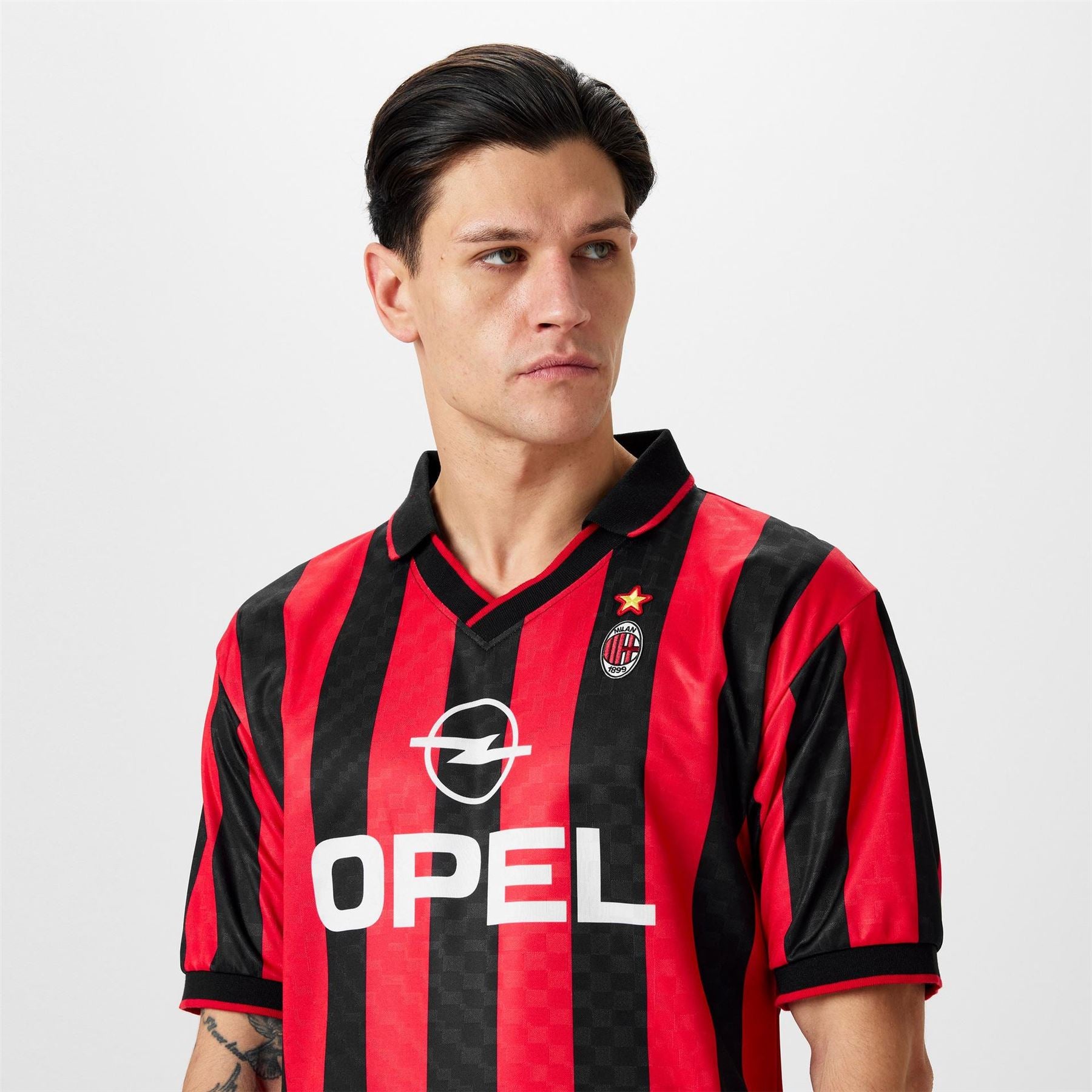 Score Draw Ac Milan 1996 Retro Home Football Shirt Adults