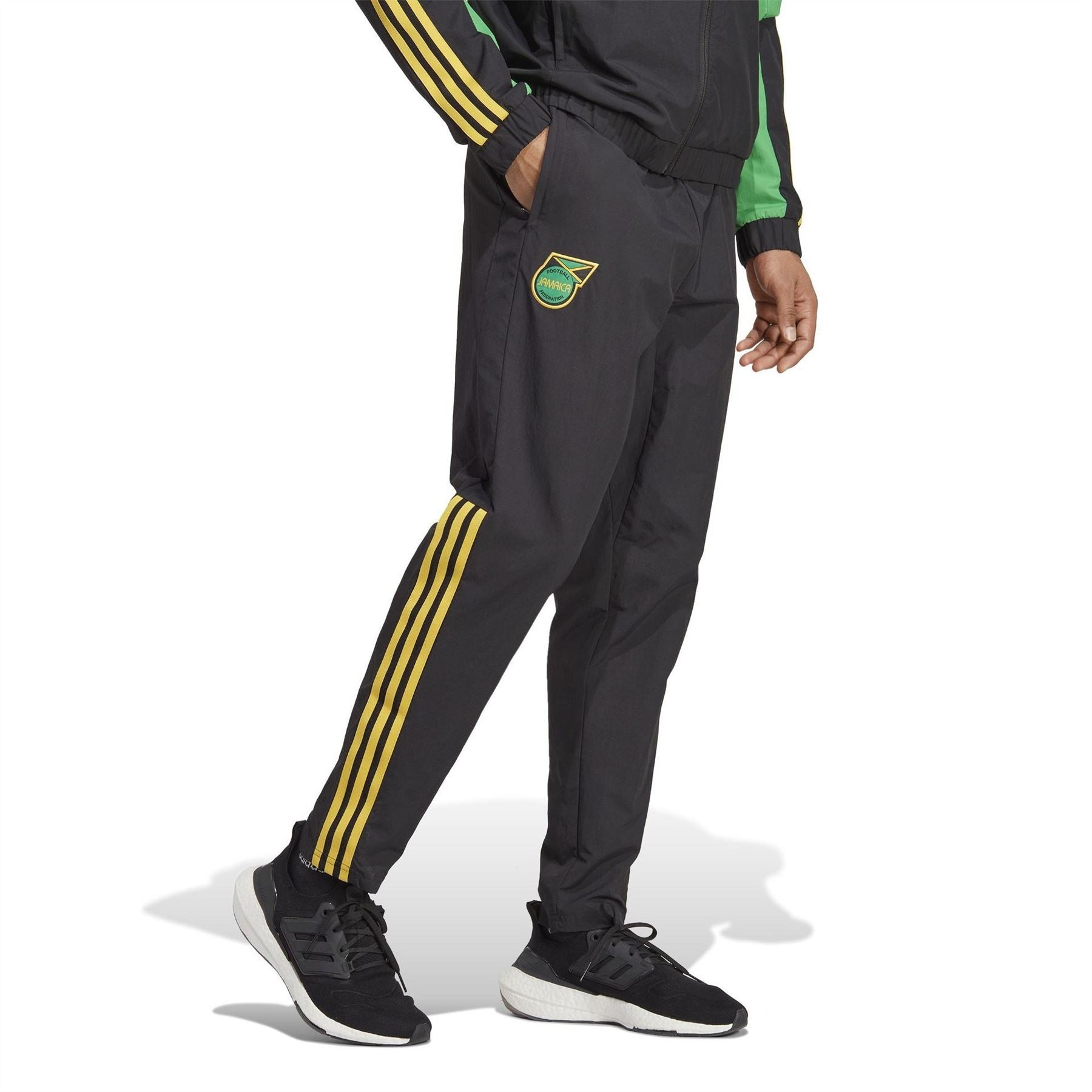 adidas Jamaica Pre Match Tracksuit Bottoms 2023 Adults