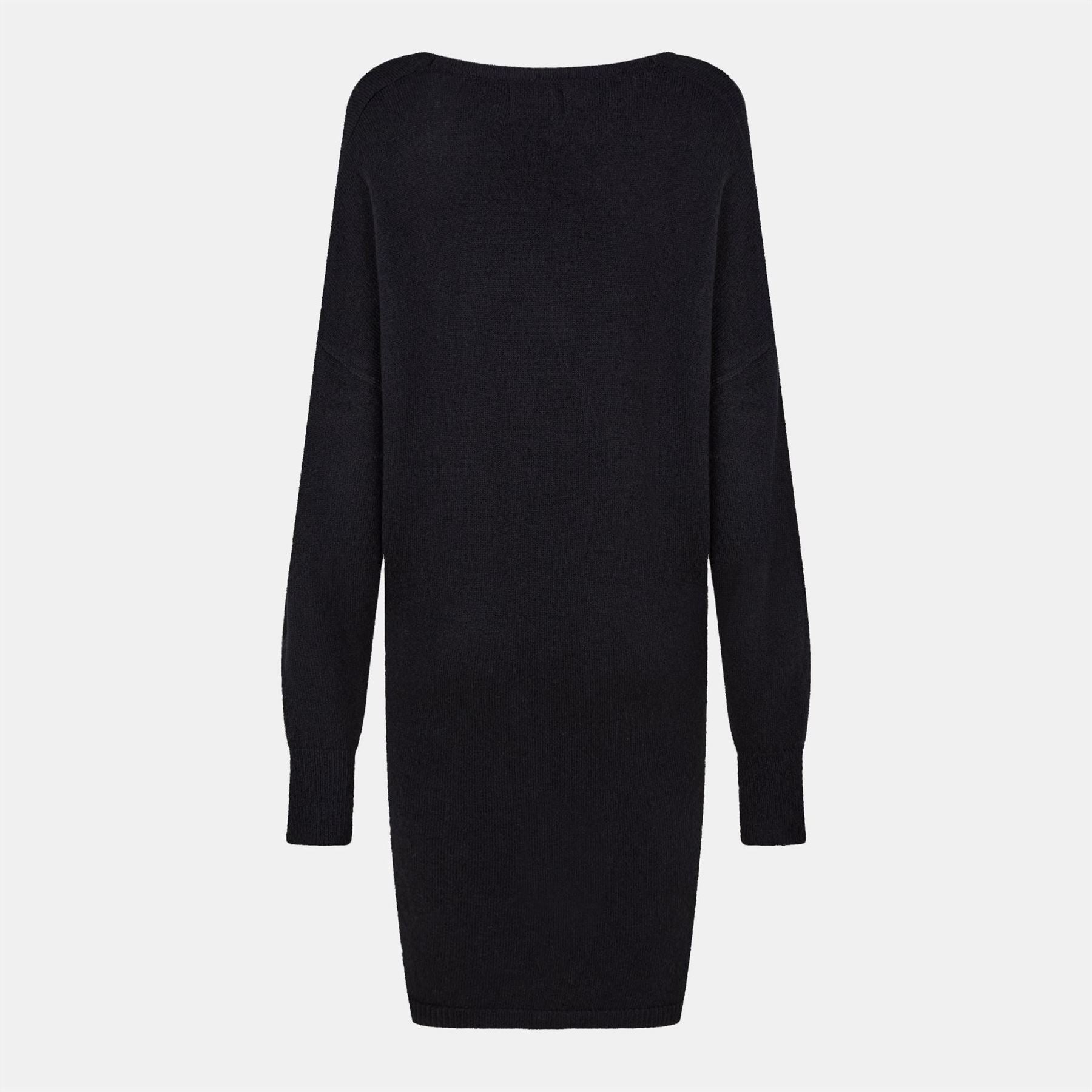 Pieces Knit Turtleneck Long Sleeve Midi Sweater Dress