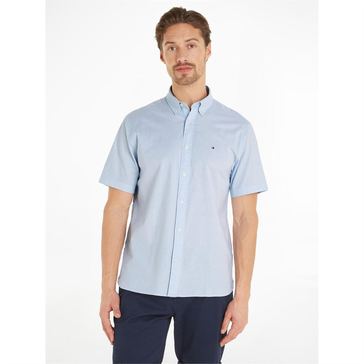 Tommy Hilfiger Flex Short Sleeve Oxford Shirt