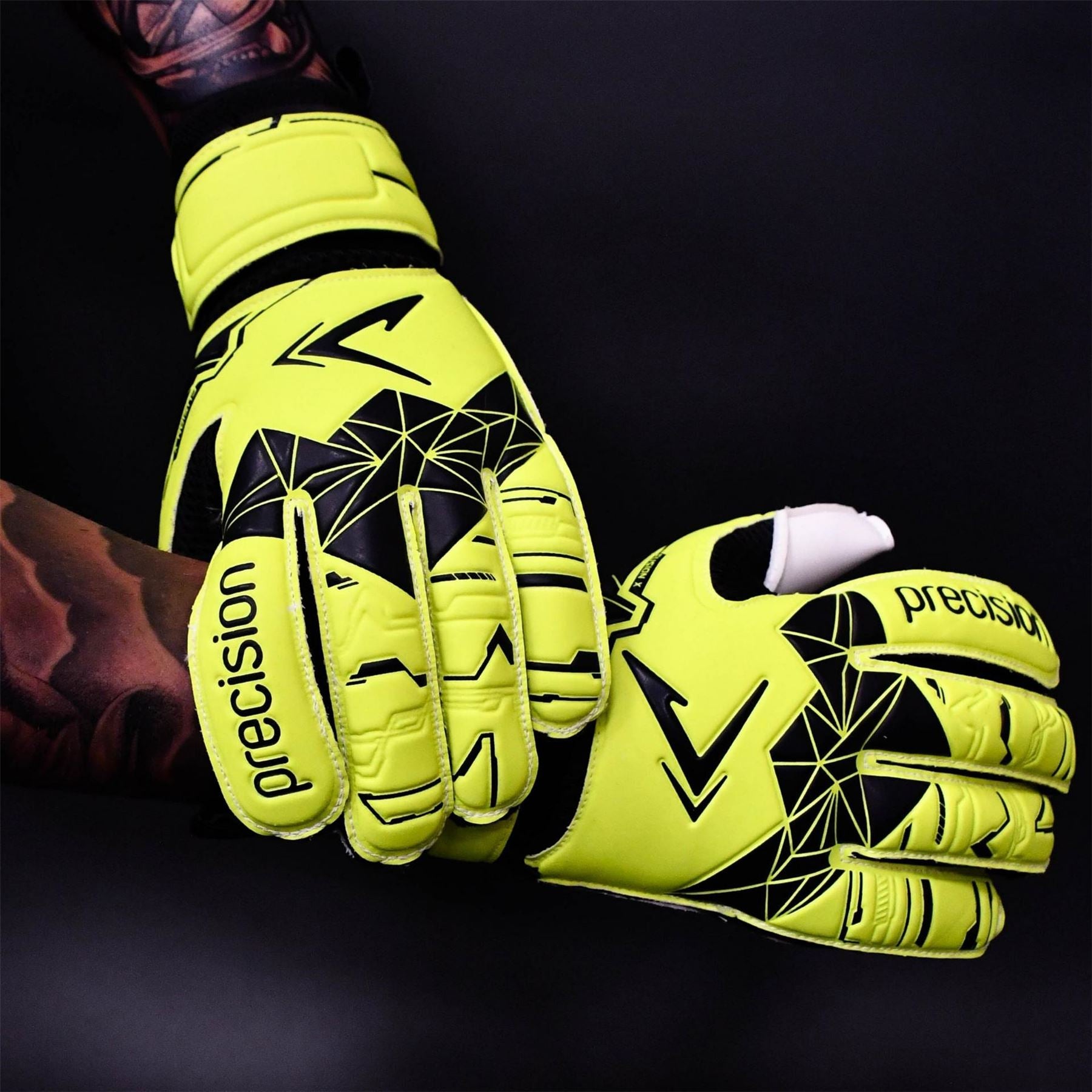 Precision Training Fusion X Flat Cut Essential Goalkeeper Gloves