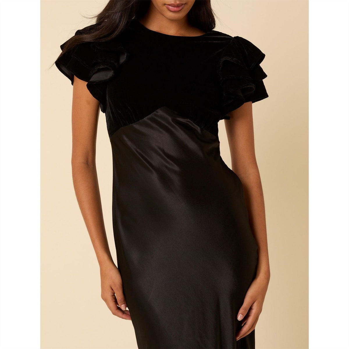 Nobodys Child Lola Velvet Mix Midi Dress