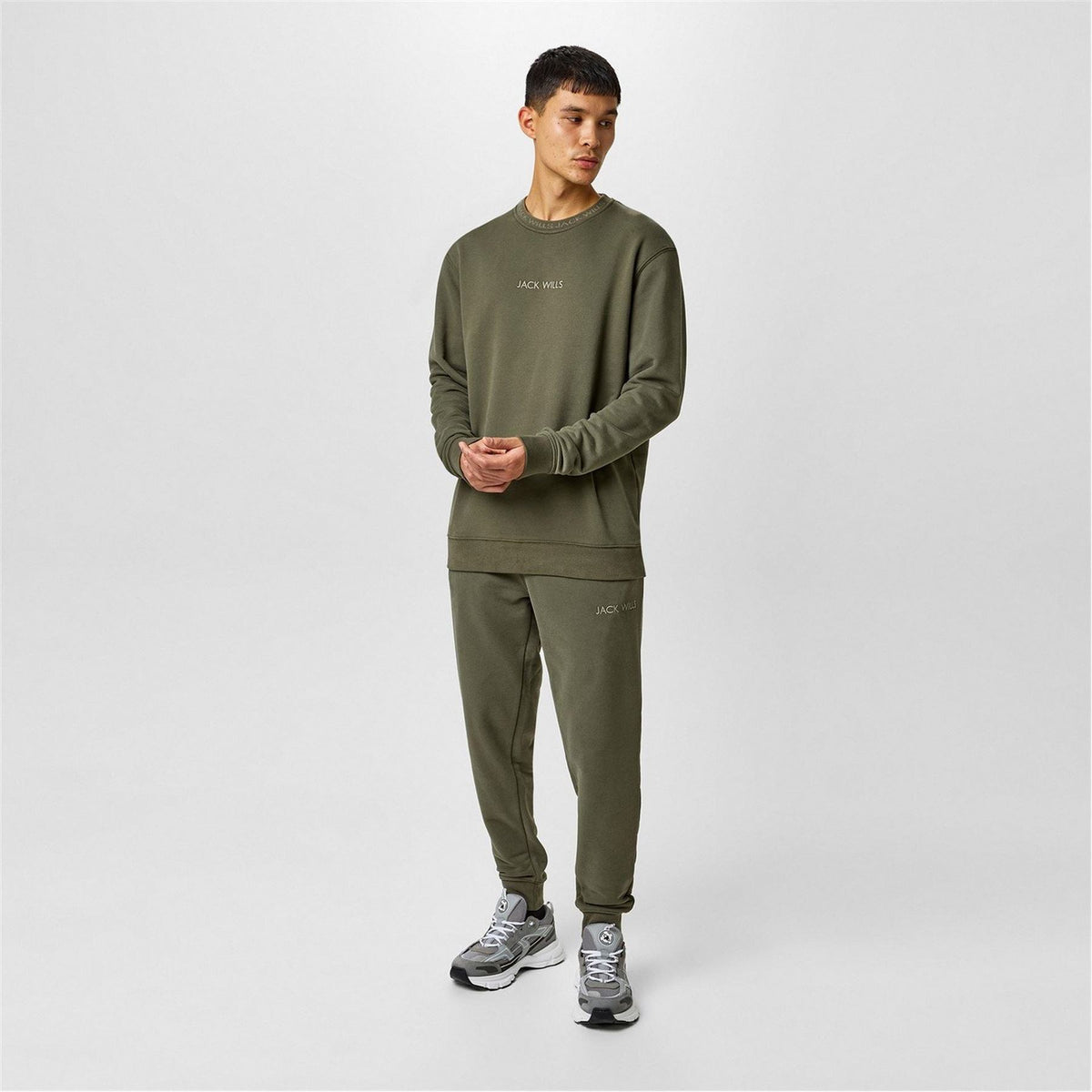 Jack Wills Mens Jacquard Crew Sweatshirt