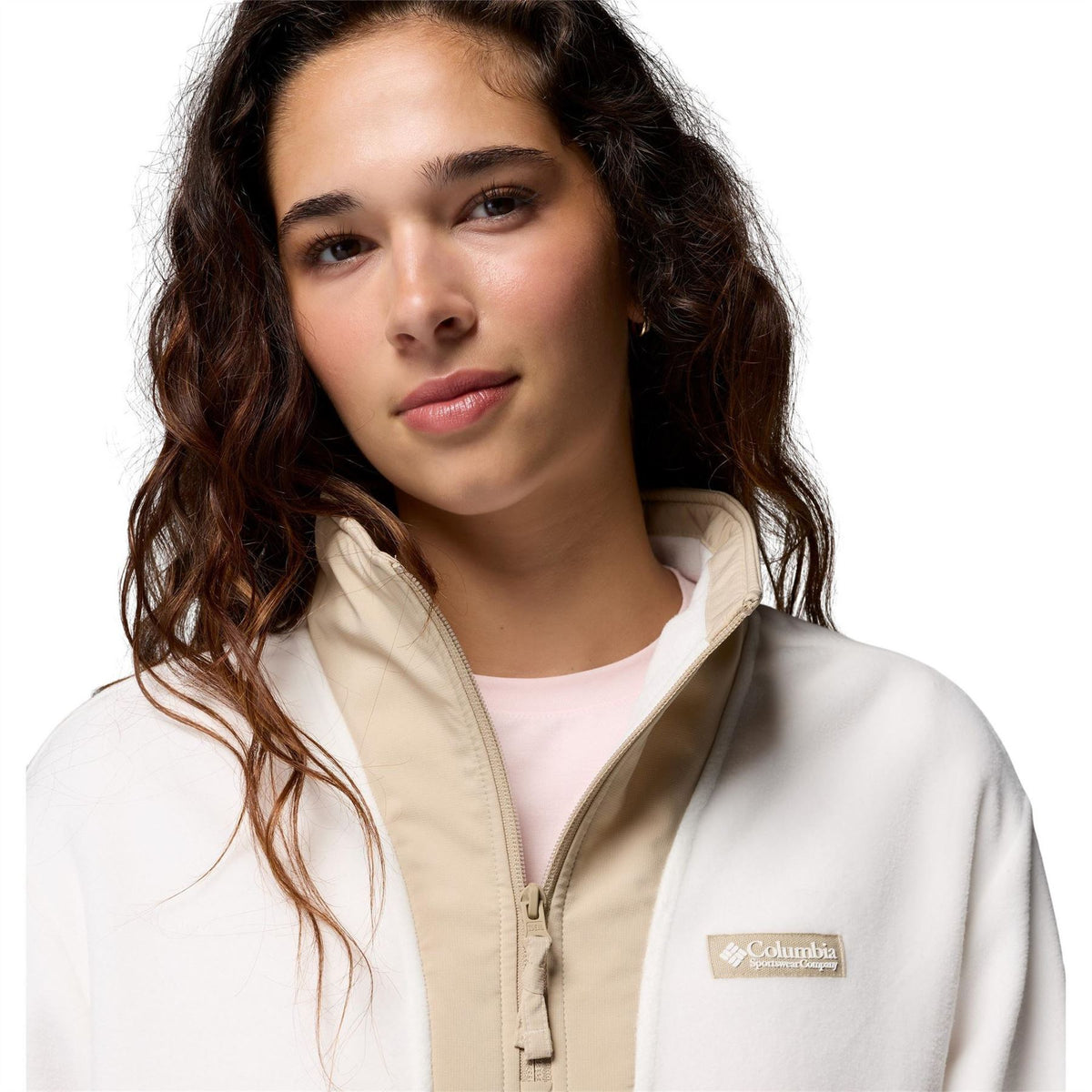 Columbia Sequoia Grove 1 4 Zip Cropped Long Sleeve Funnel Neck Fleece