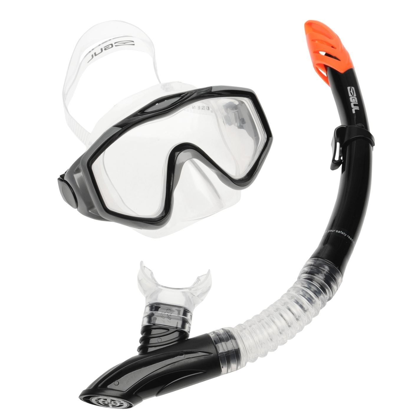Gul Snorkeling Set   Tempered Glass Diving Mask  And  Splash Proof Snorkel