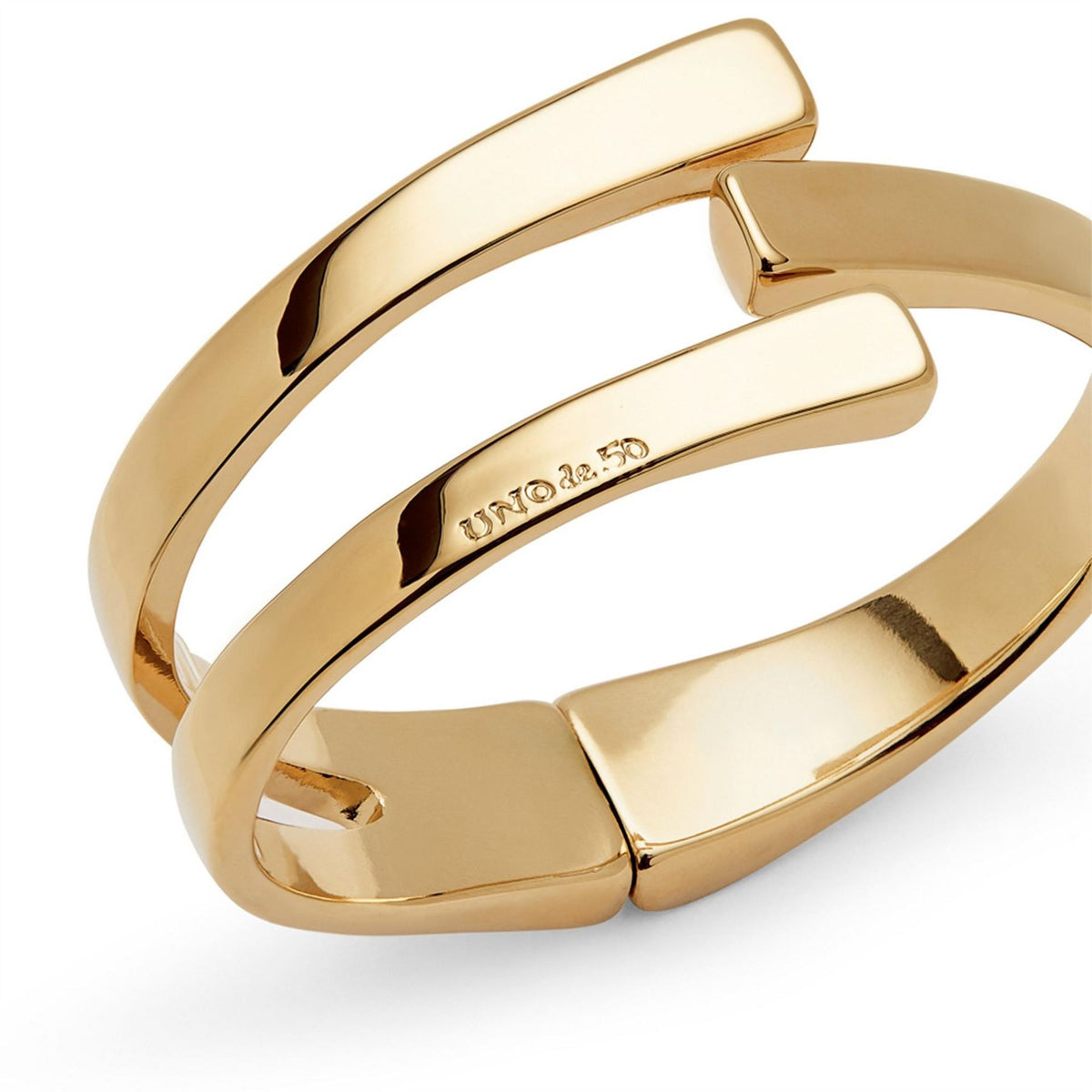 UNOde50 18k Gold Plated Rigid Bracelet