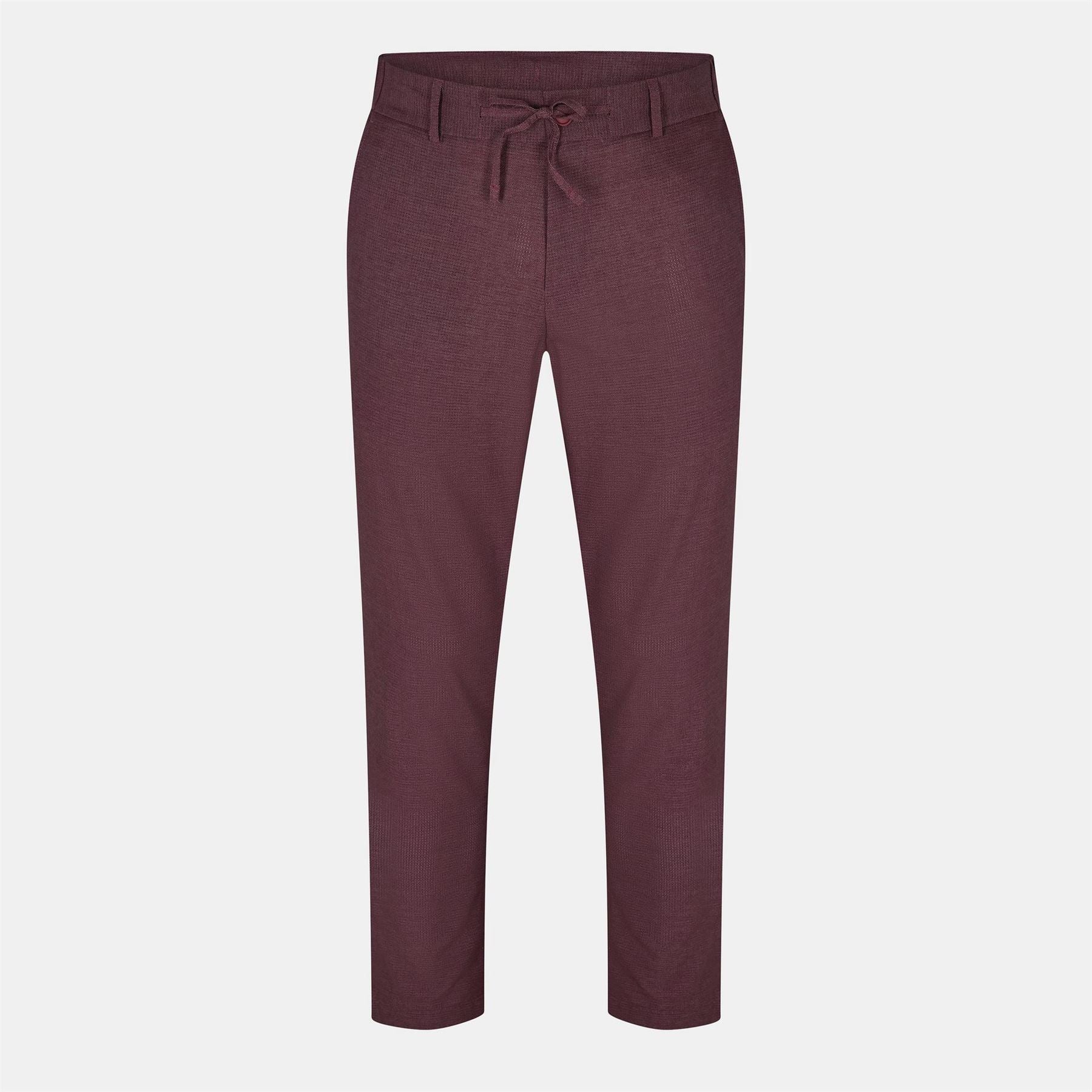 Boss Genius Solid Patterned Straight Chinos