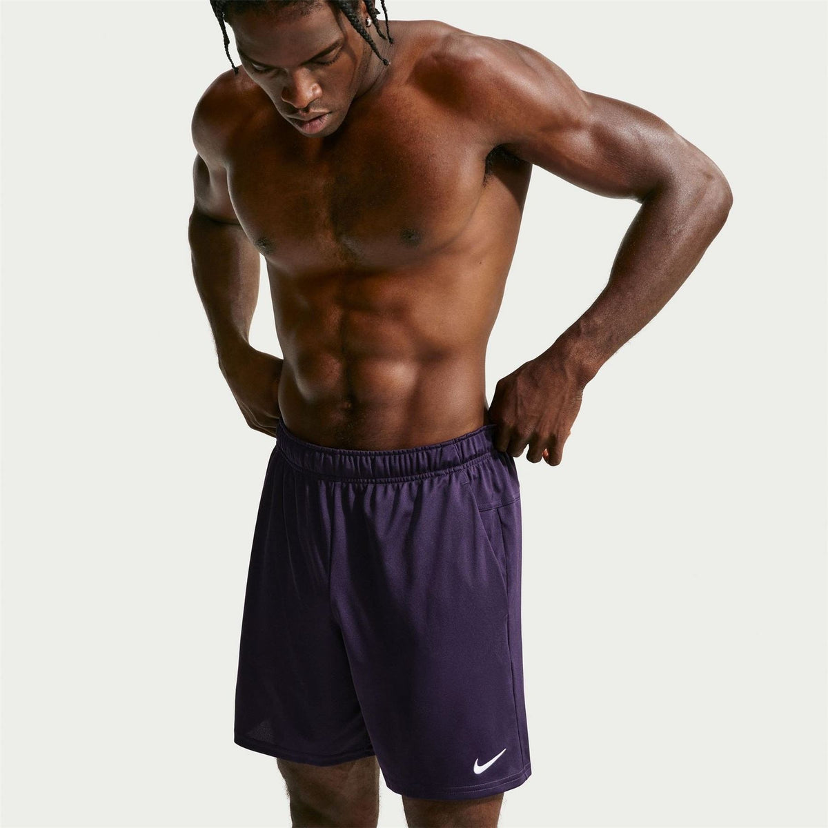 Nike Mens Dri Fit Totality 7 Unlined Knit Fitness Shorts